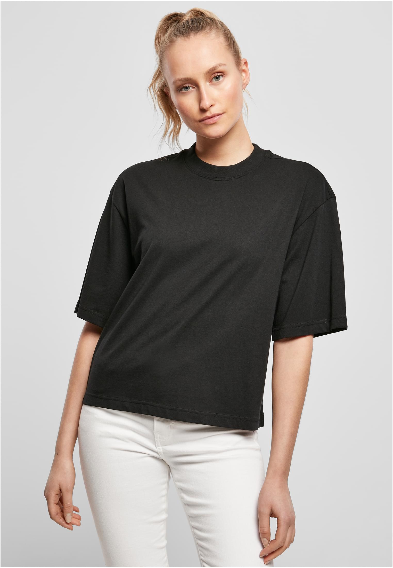 Ladies Organic Oversized Tee 2-Pack | black+paleleaf