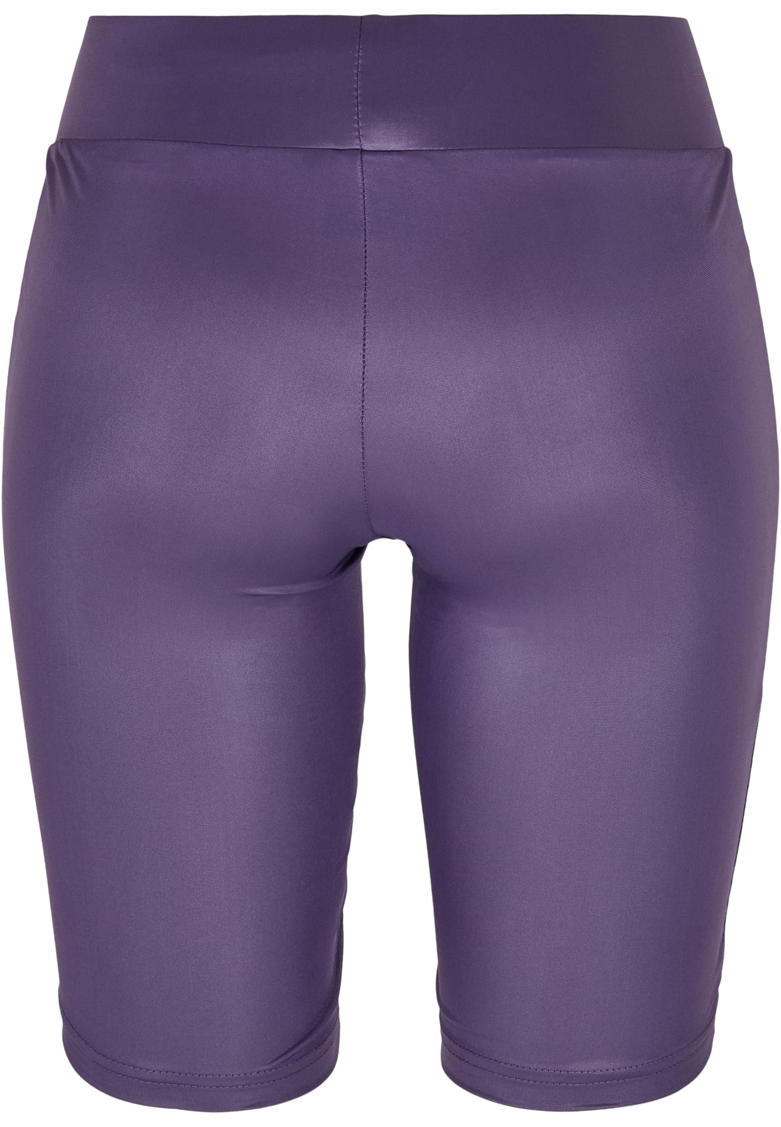 Ladies Synthetic Leather Cycle Shorts | darkduskviolet