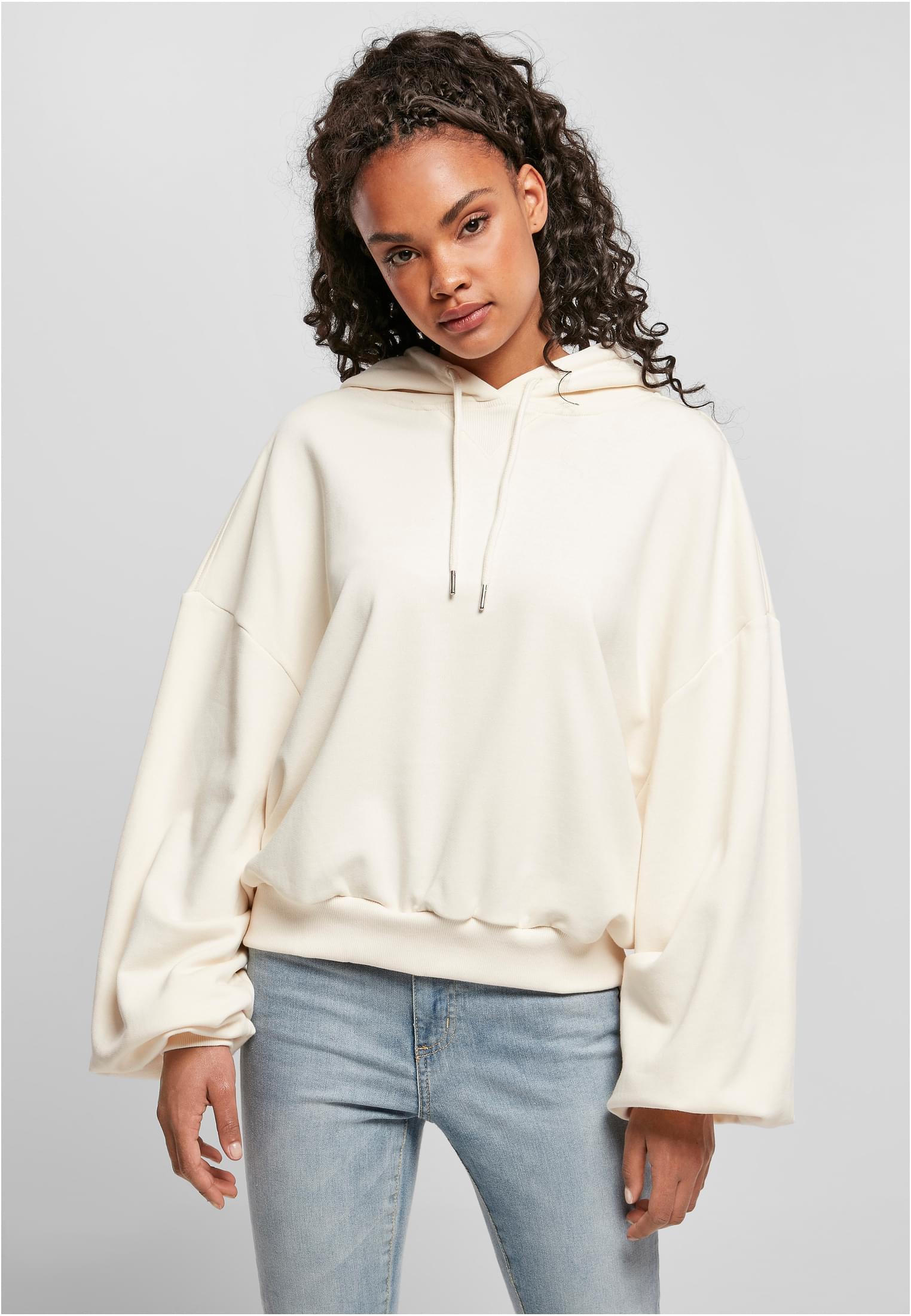 Ladies Organic Oversized Terry Hoody | whitesand