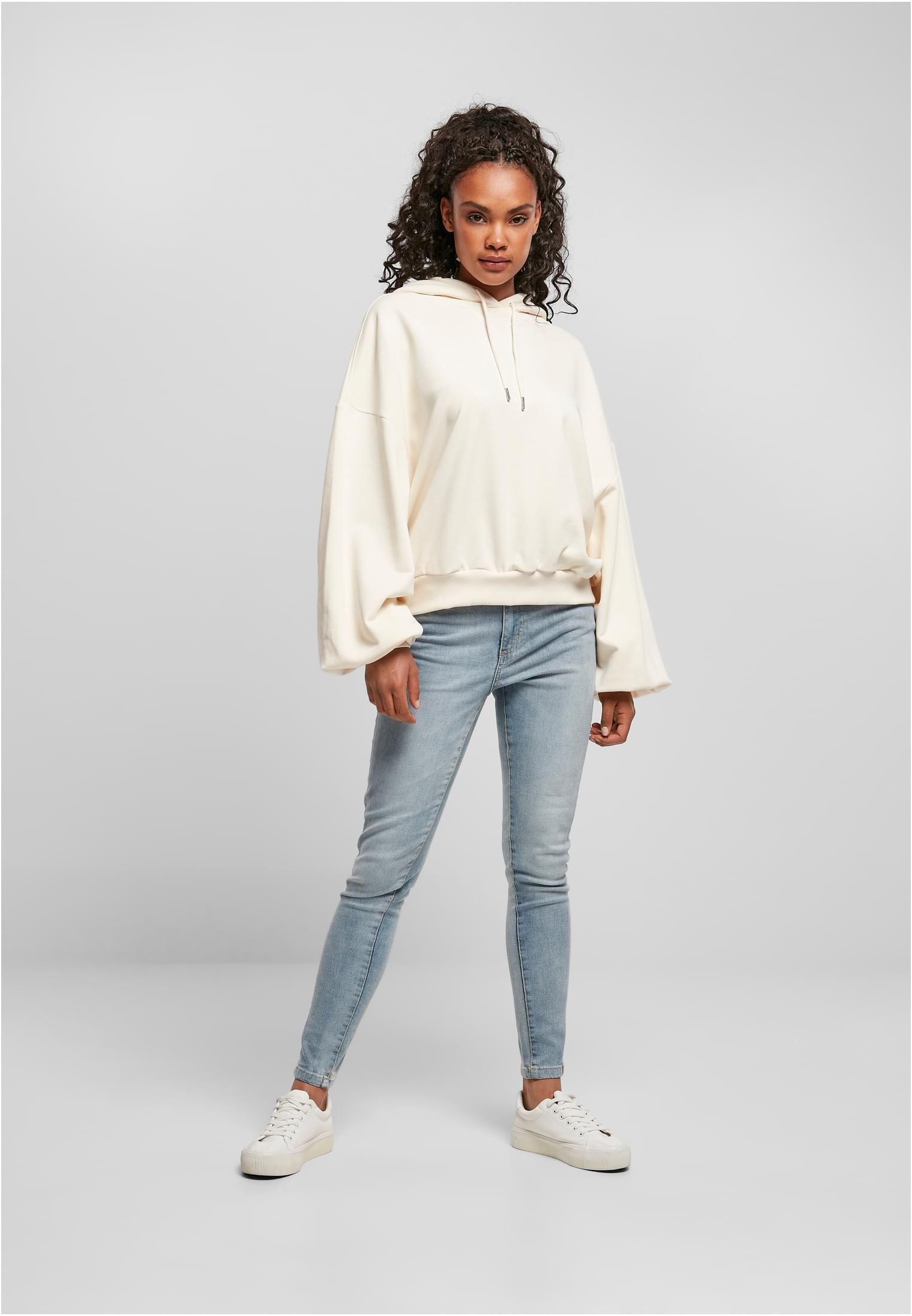 Ladies Organic Oversized Terry Hoody | whitesand