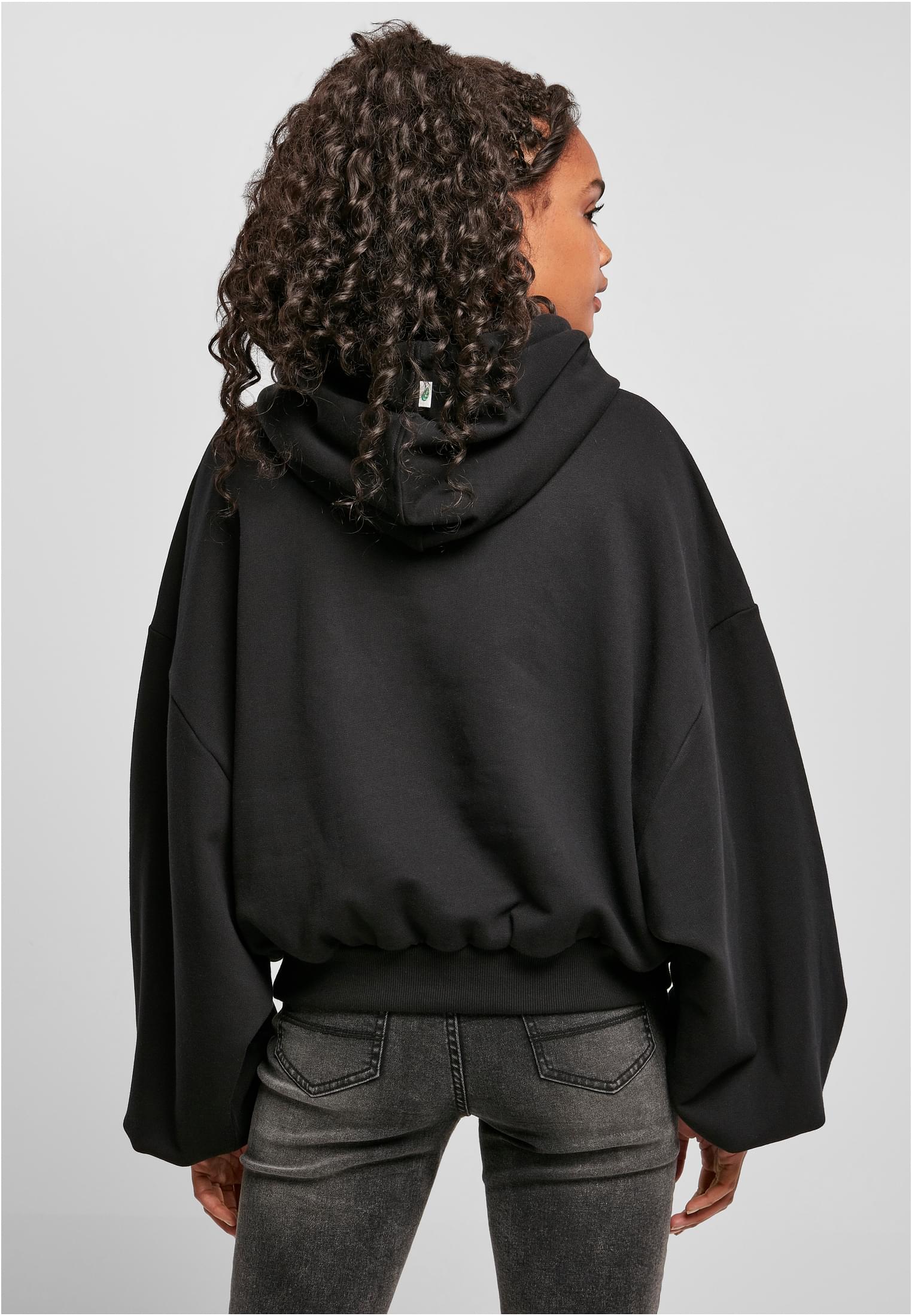 Ladies Organic Oversized Terry Hoody | black