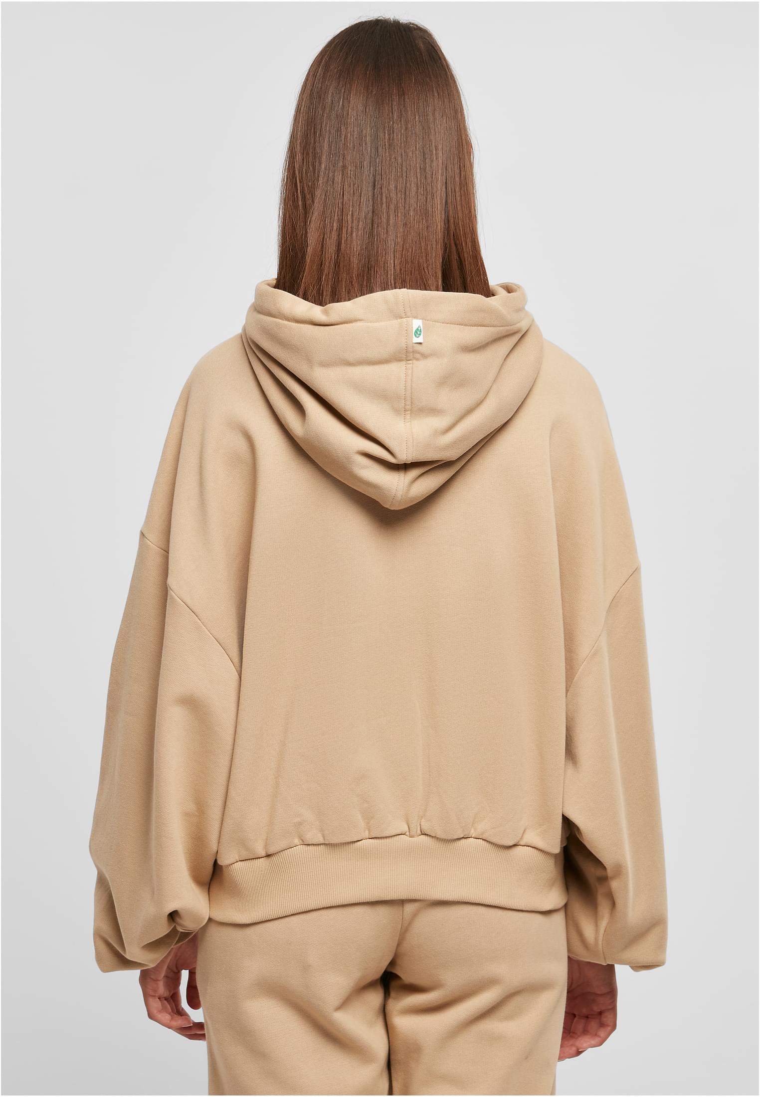 Ladies Organic Oversized Terry Hoody | unionbeige