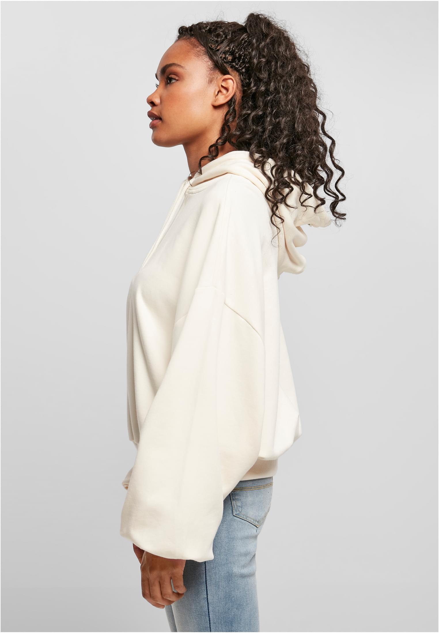 Ladies Organic Oversized Terry Hoody | whitesand