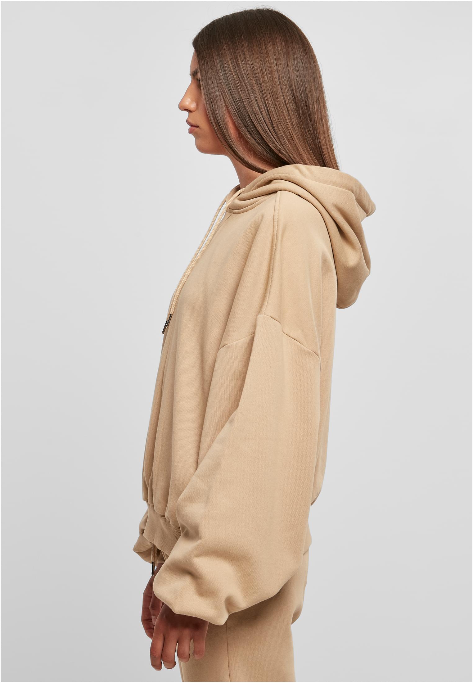 Ladies Organic Oversized Terry Hoody | unionbeige