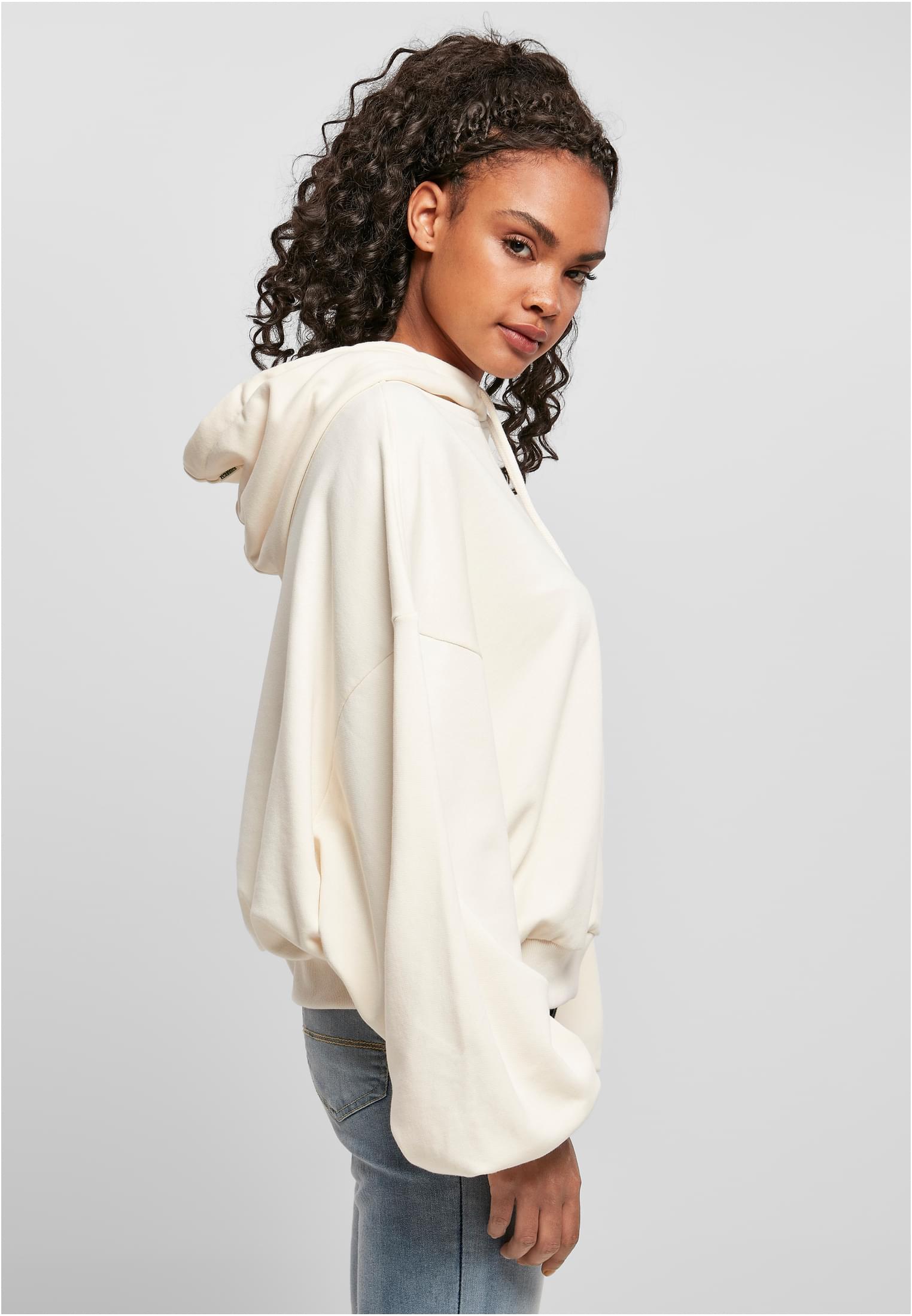 Ladies Organic Oversized Terry Hoody | whitesand