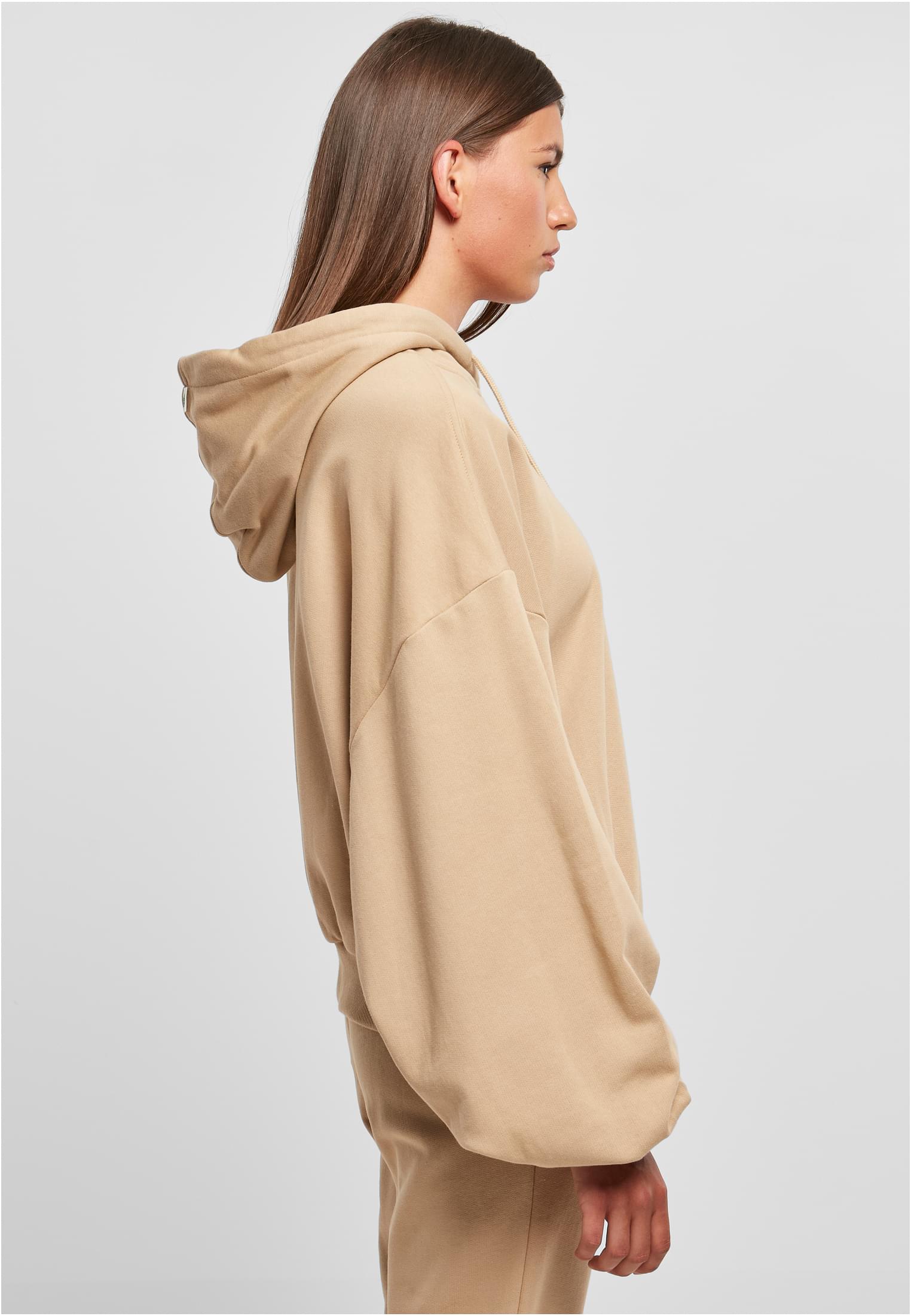 Ladies Organic Oversized Terry Hoody | unionbeige