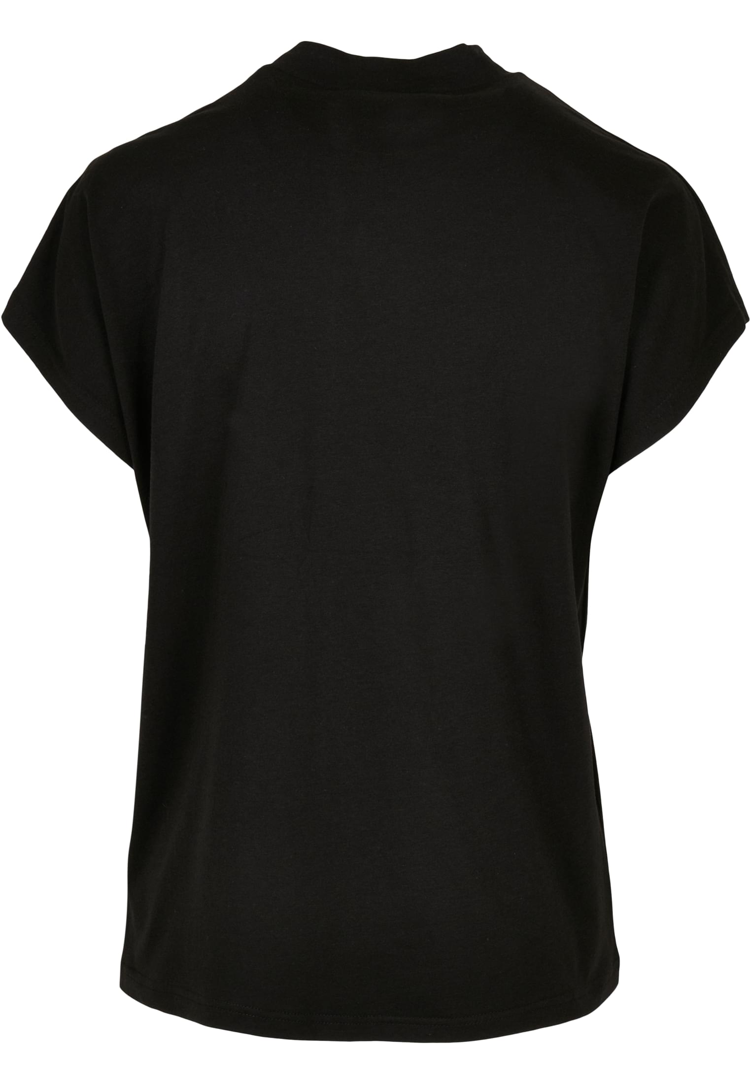 Ladies Oversized Cut On Sleeve Viscose Tee | black