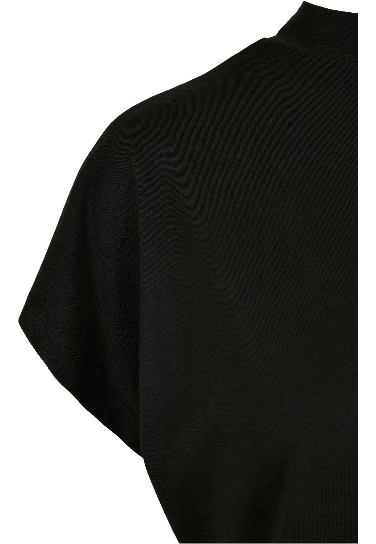 Ladies Oversized Cut On Sleeve Viscose Tee | black