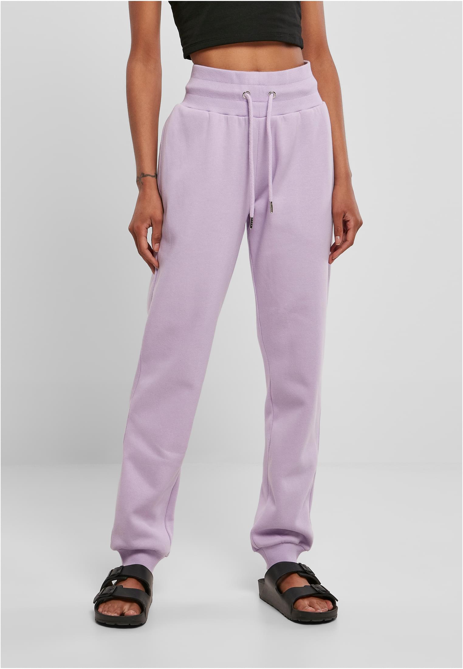 Ladies Organic High Waist Sweat Pants | lilac