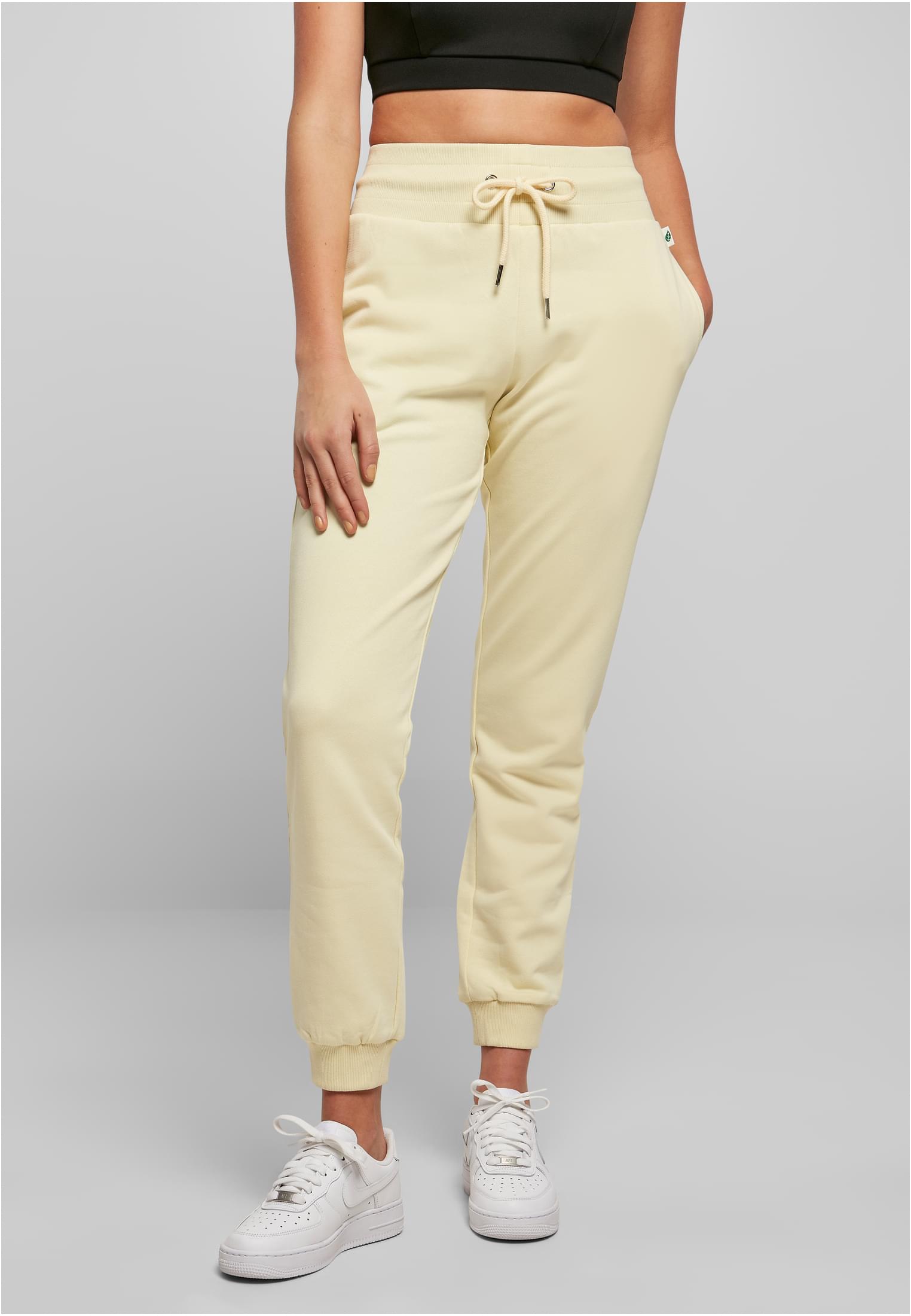 Ladies Organic High Waist Sweat Pants | softyellow