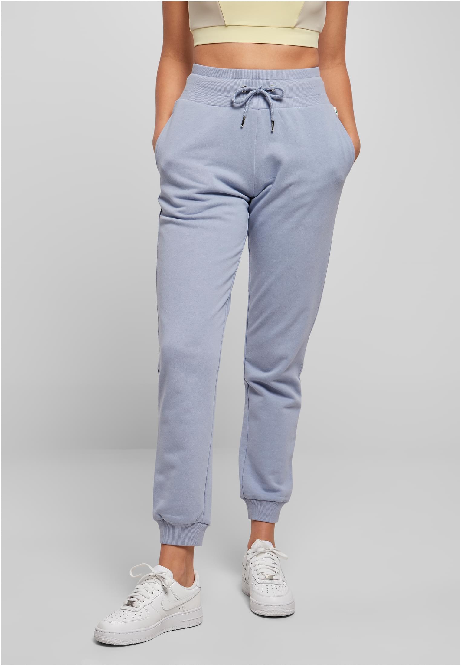 Ladies Organic High Waist Sweat Pants | violablue