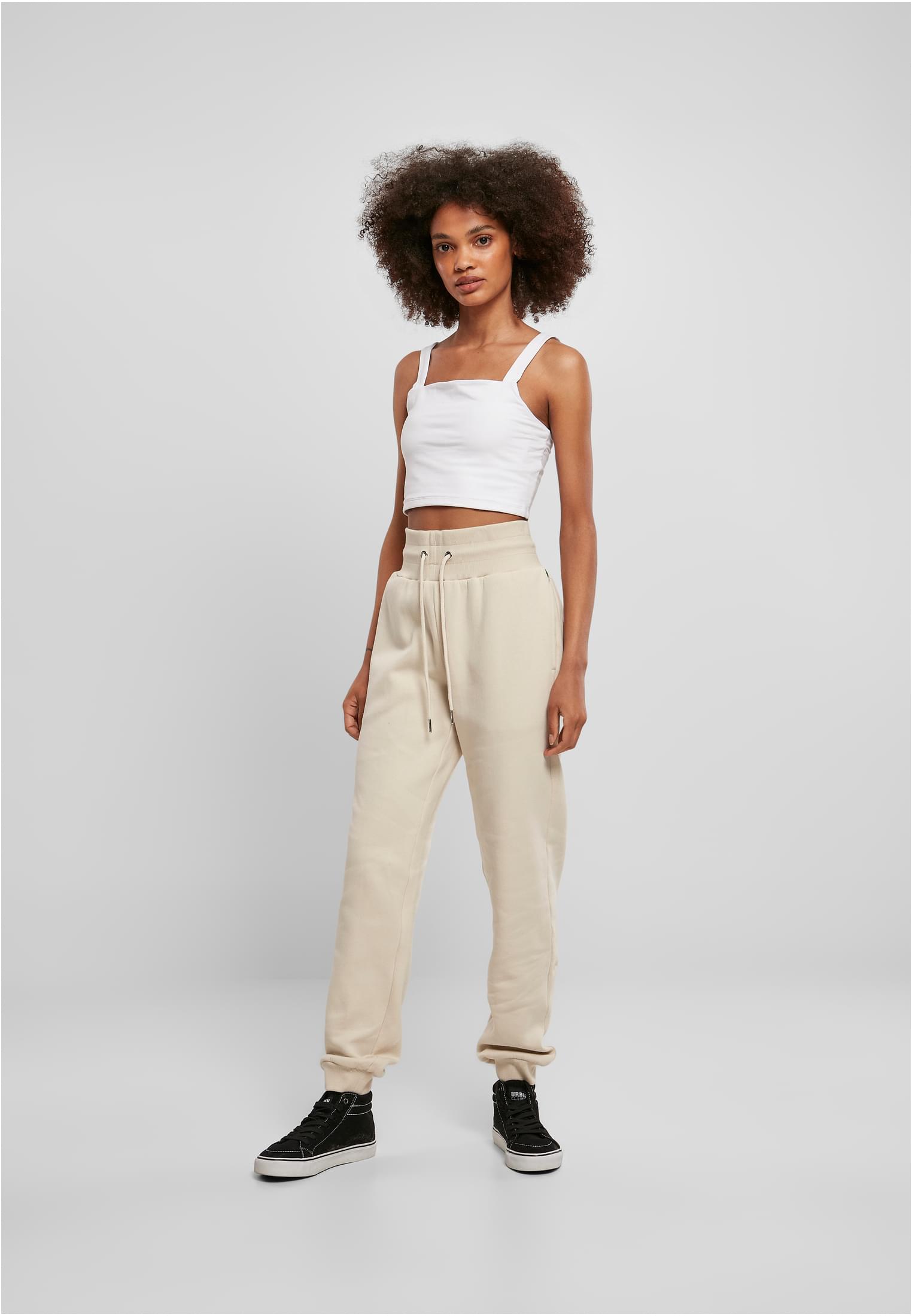 Ladies Organic High Waist Sweat Pants | softseagrass