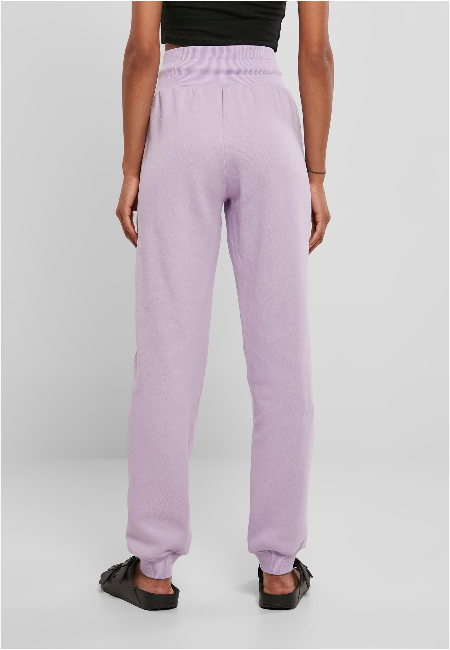 Ladies Organic High Waist Sweat Pants | lilac