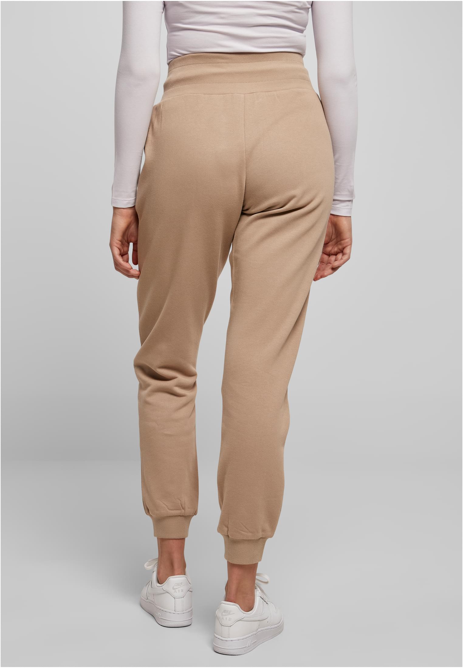 Ladies Organic High Waist Sweat Pants | softtaupe