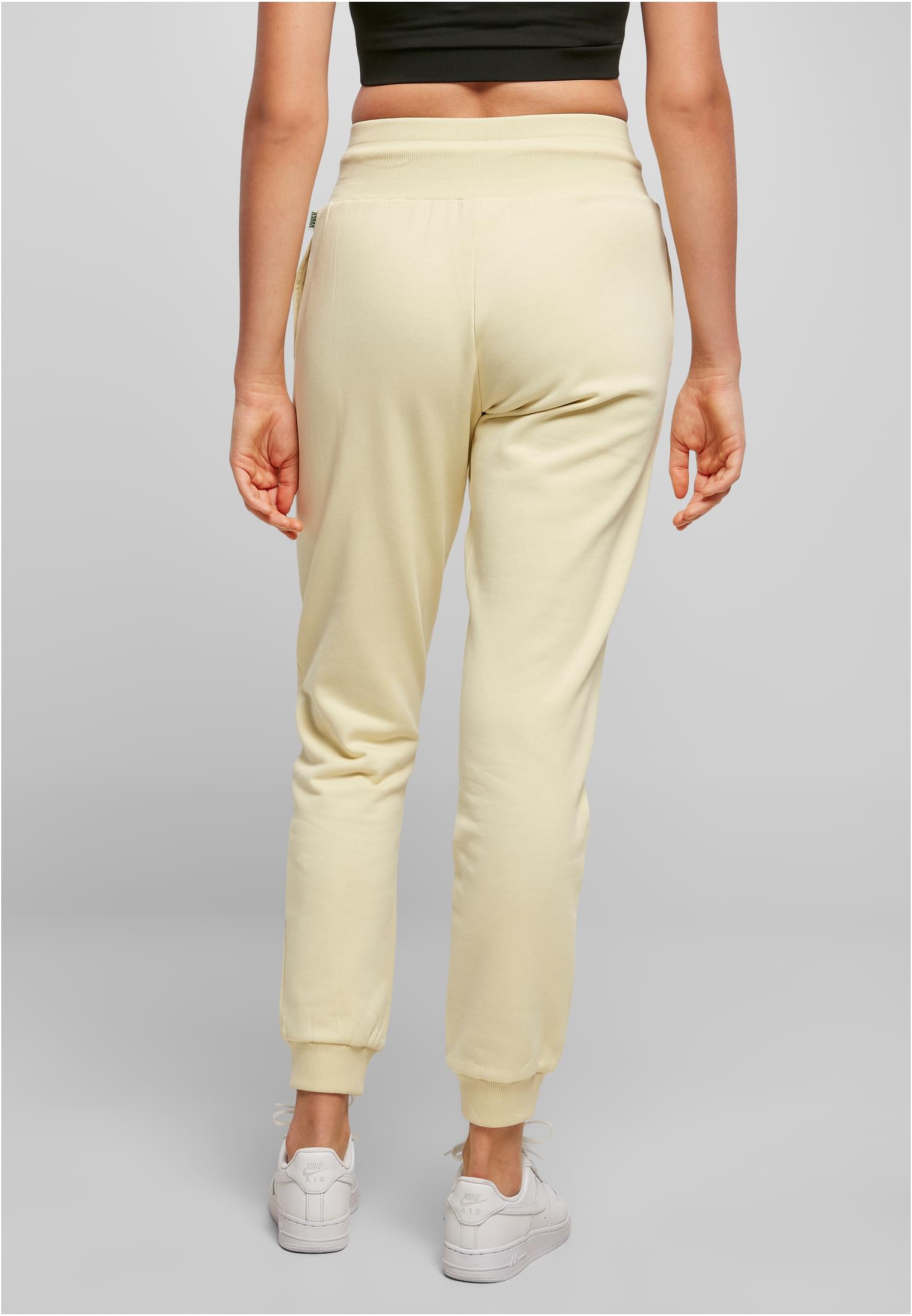 Ladies Organic High Waist Sweat Pants | softyellow