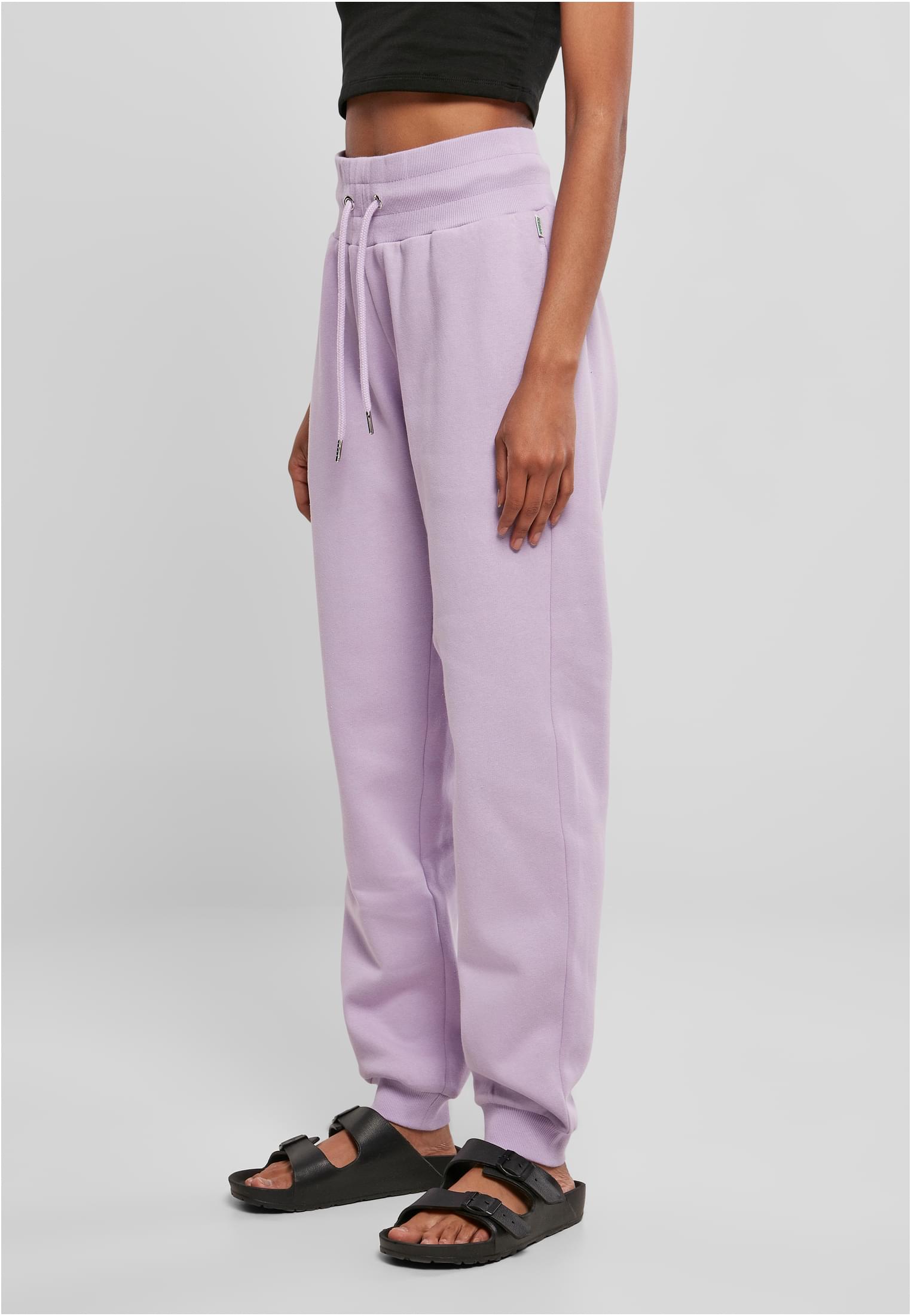 Ladies Organic High Waist Sweat Pants | lilac