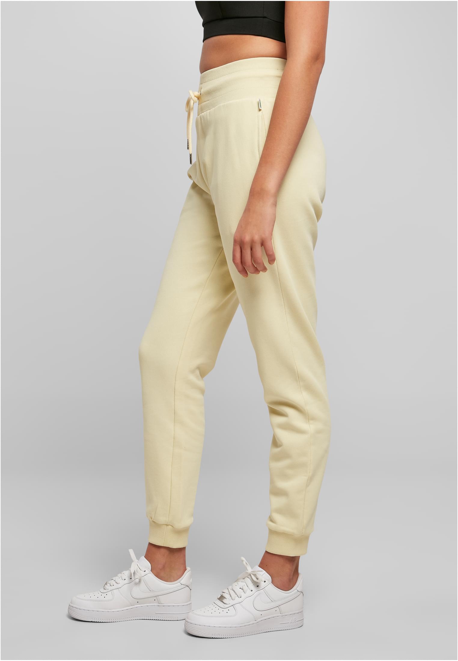 Ladies Organic High Waist Sweat Pants | softyellow