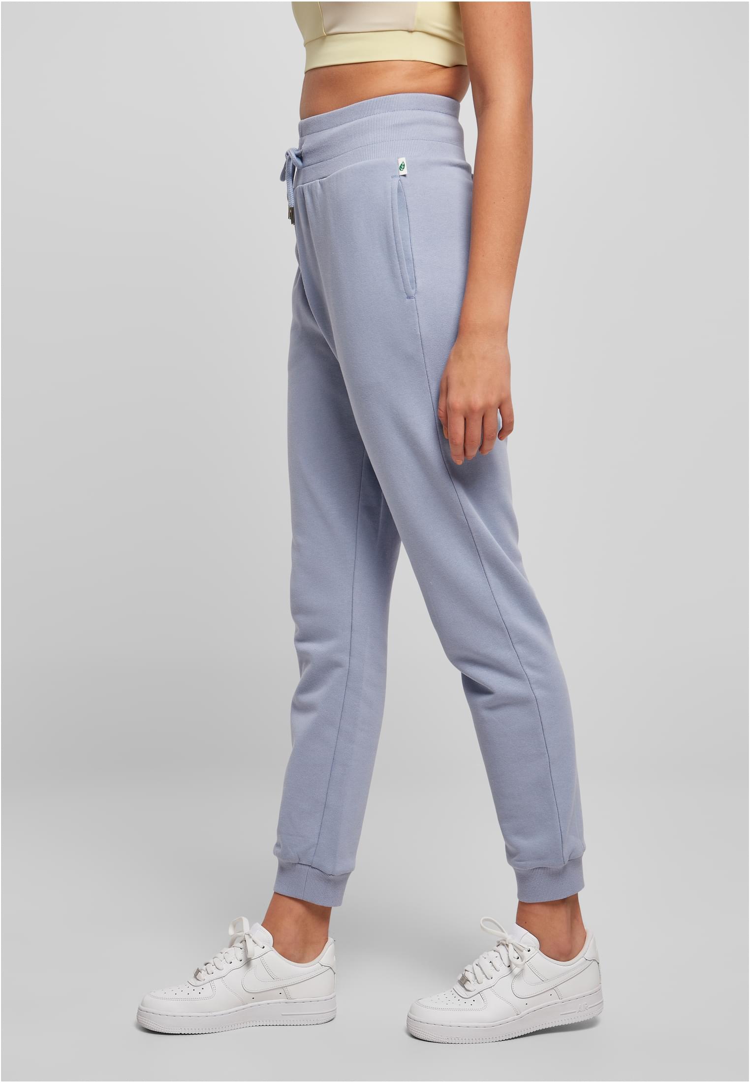 Ladies Organic High Waist Sweat Pants | violablue