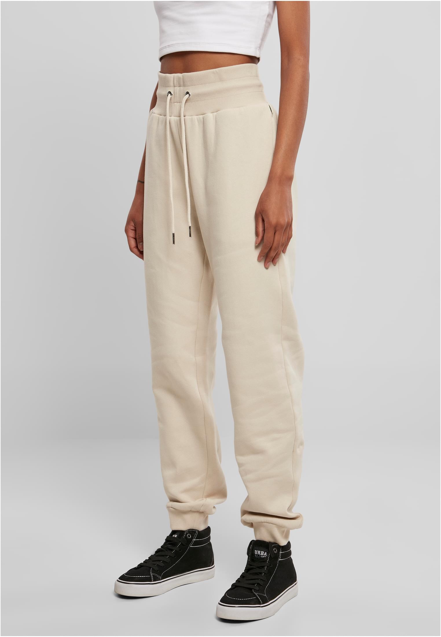 Ladies Organic High Waist Sweat Pants | softseagrass