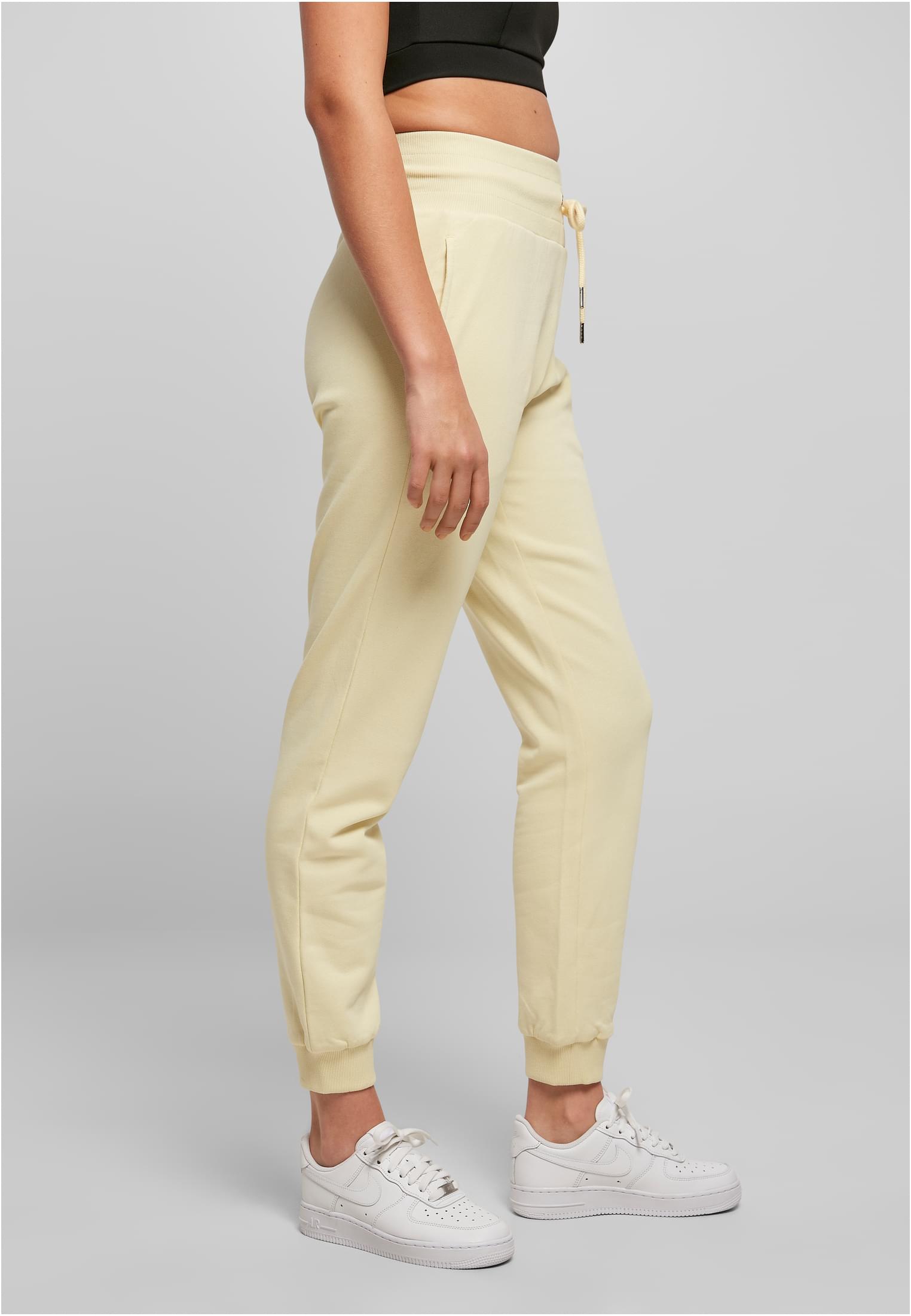 Ladies Organic High Waist Sweat Pants | softyellow