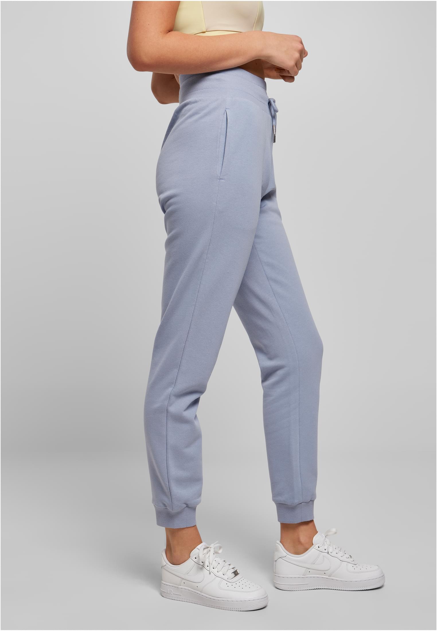 Ladies Organic High Waist Sweat Pants | violablue