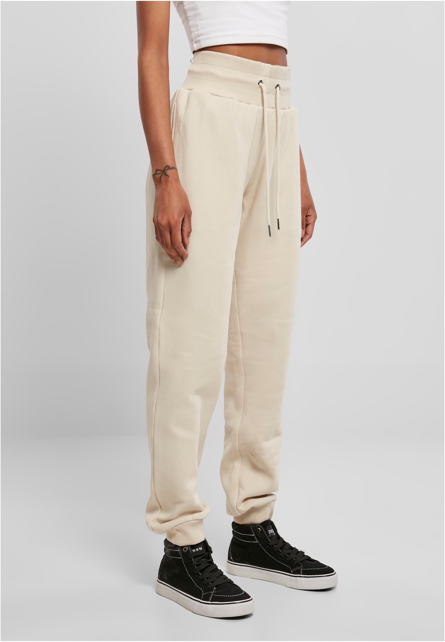 Ladies Organic High Waist Sweat Pants | softseagrass