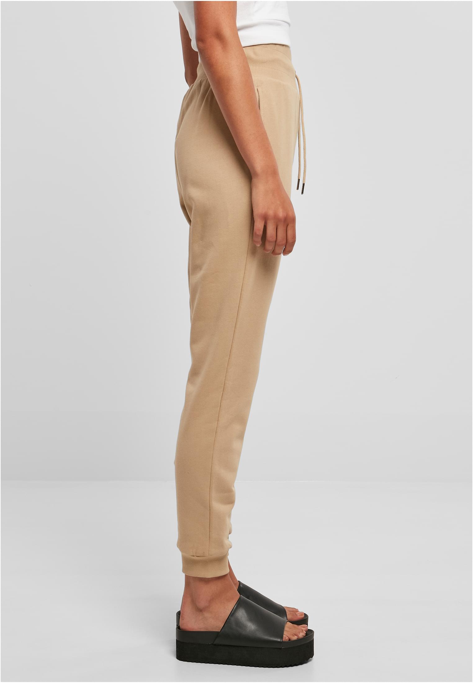 Ladies Organic High Waist Sweat Pants | unionbeige