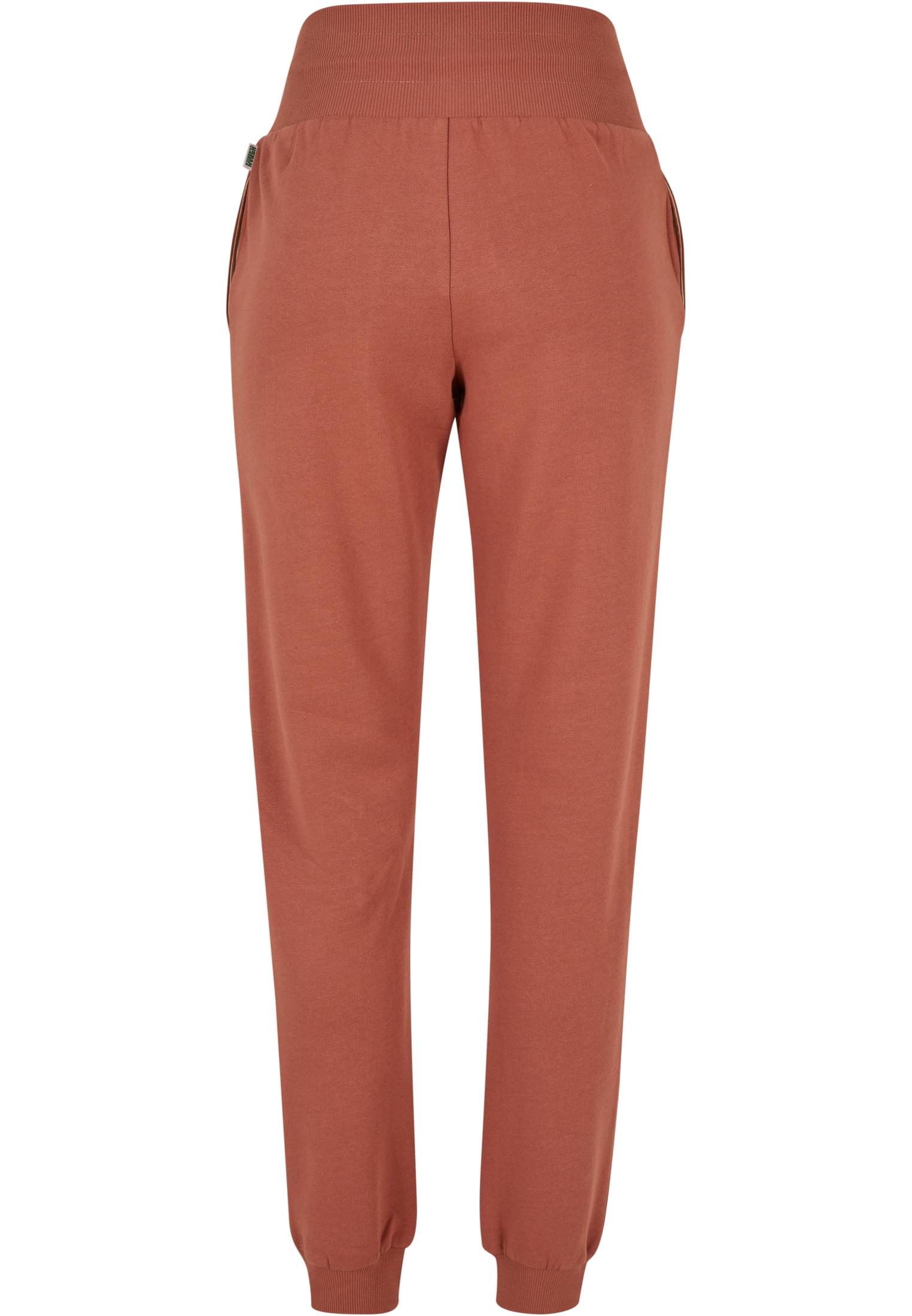 Ladies Organic High Waist Sweat Pants | terracotta