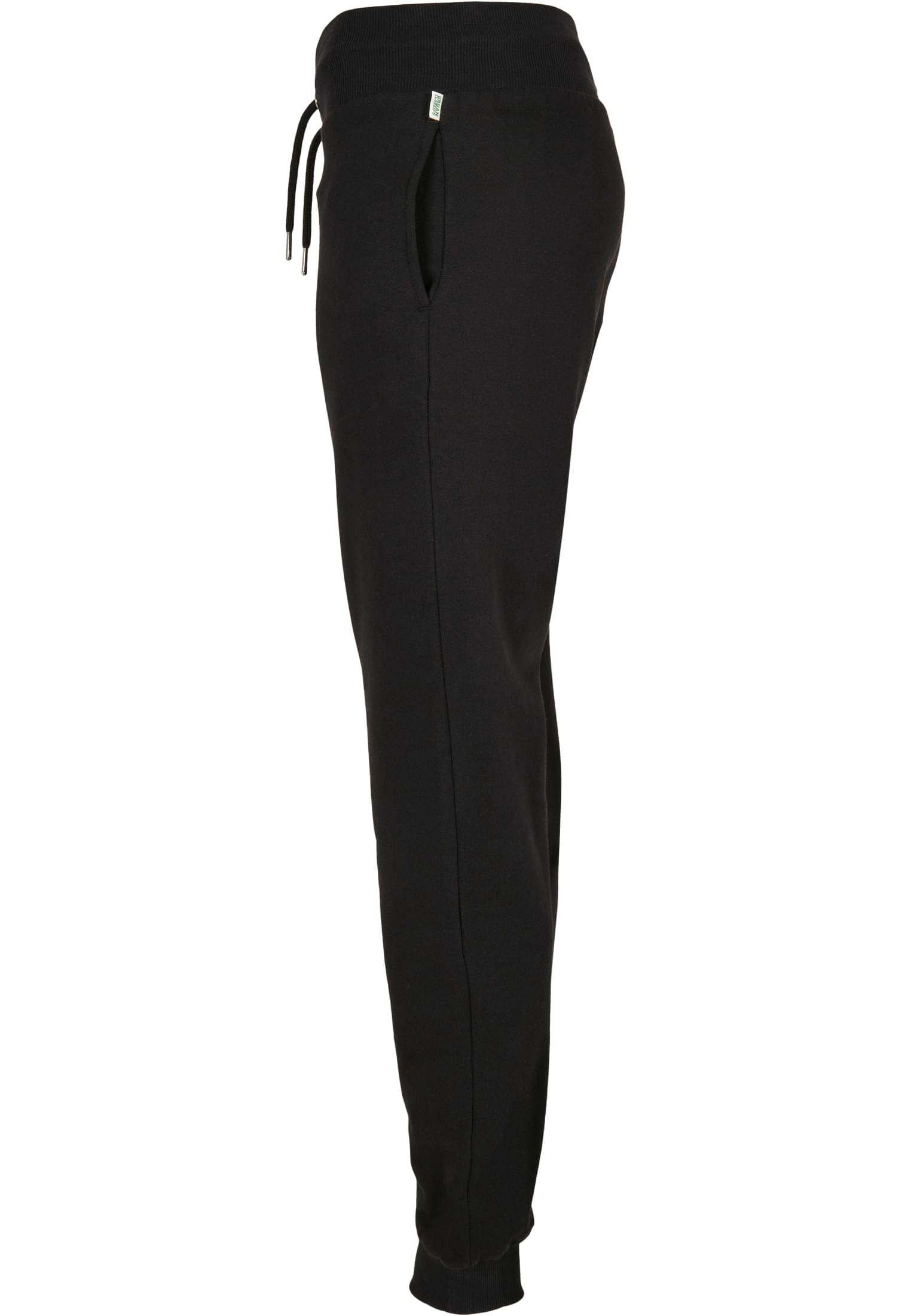 Ladies Organic High Waist Sweat Pants | black