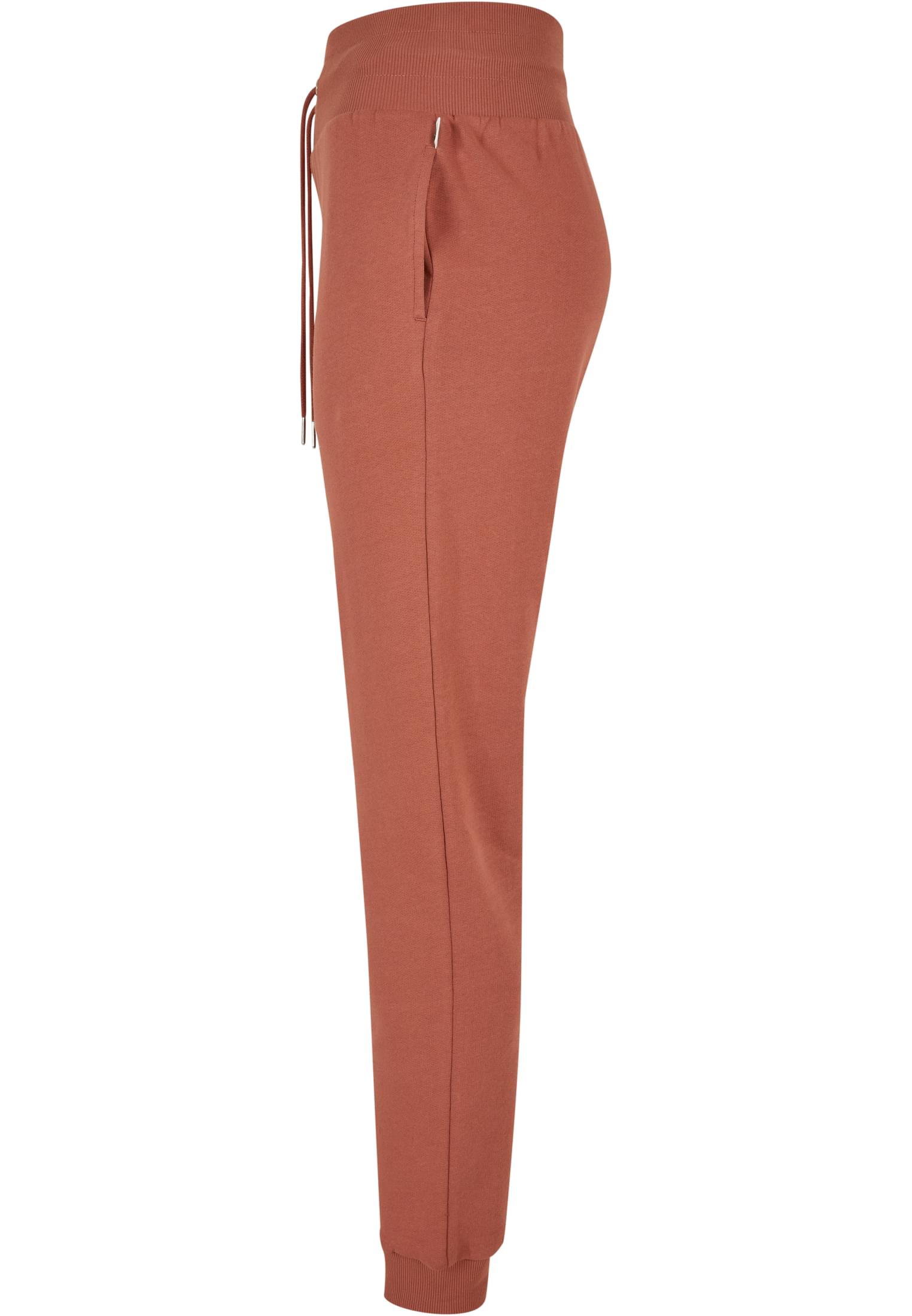 Ladies Organic High Waist Sweat Pants | terracotta