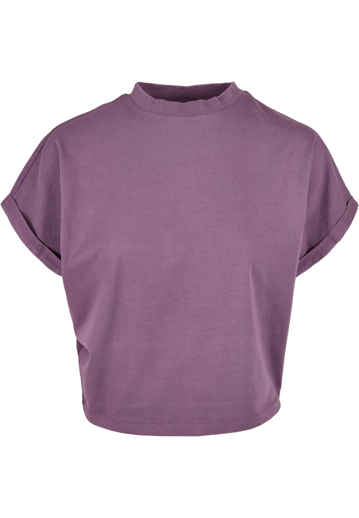 Ladies Short Pigment Dye Cut On Sleeve Tee | duskviolet