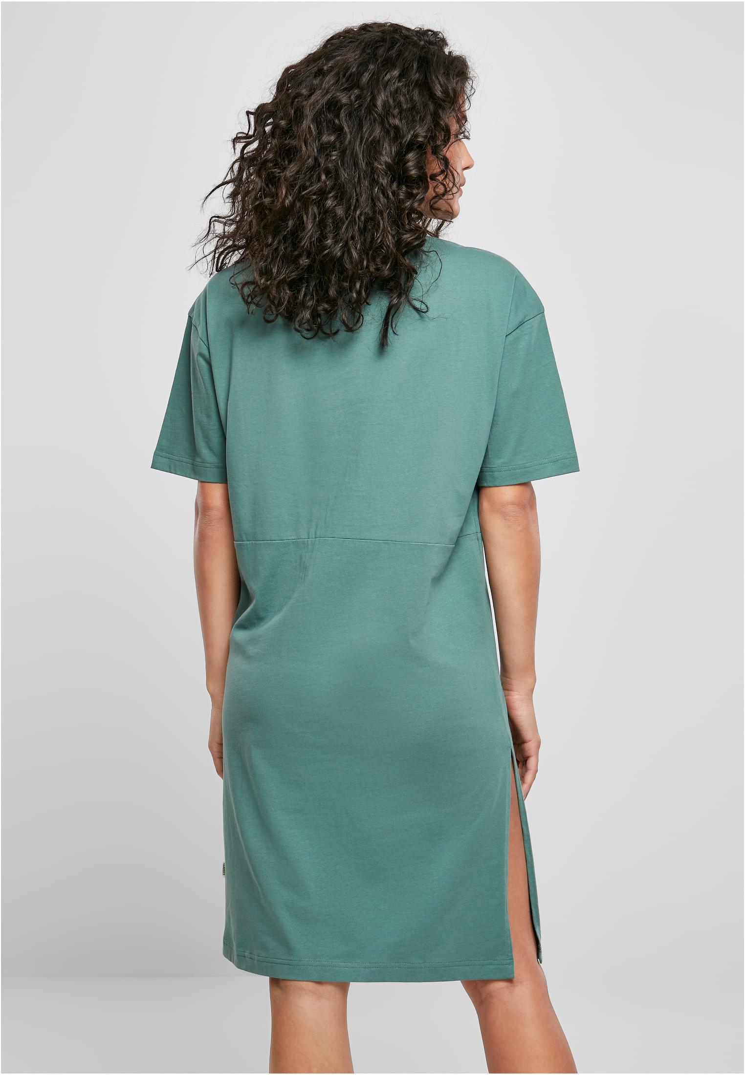 Ladies Organic Oversized Slit Tee Dress | paleleaf