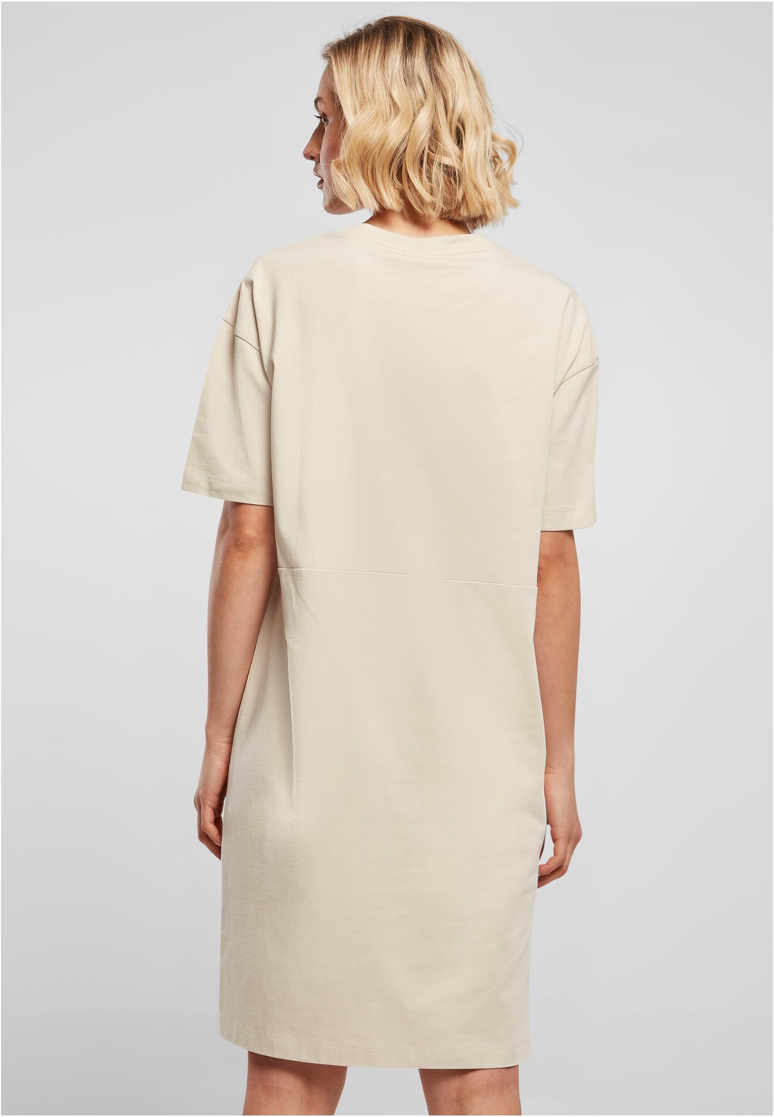 Ladies Organic Oversized Slit Tee Dress | softseagrass