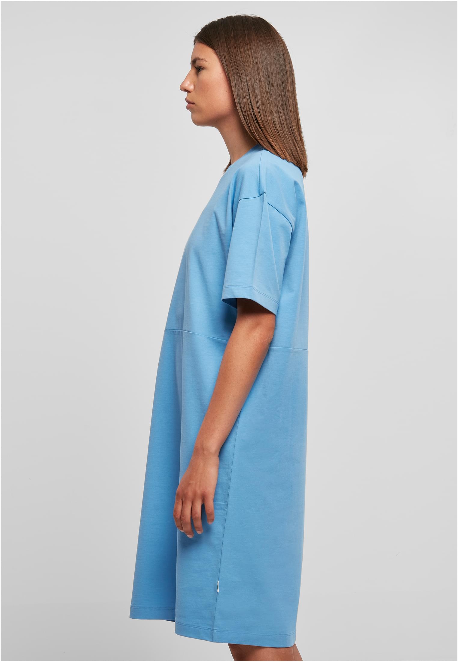 Ladies Organic Oversized Slit Tee Dress | horizonblue