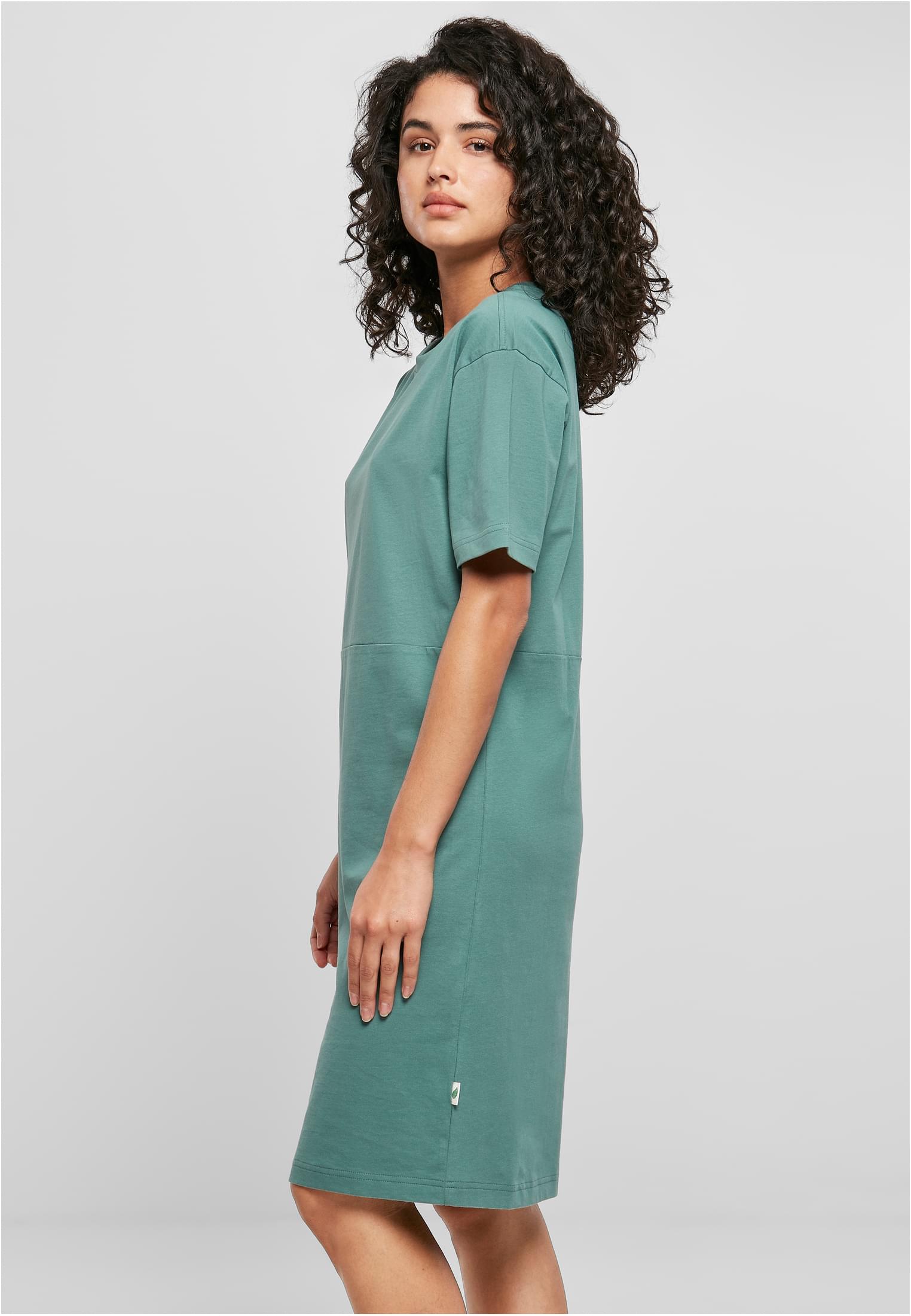 Ladies Organic Oversized Slit Tee Dress | paleleaf