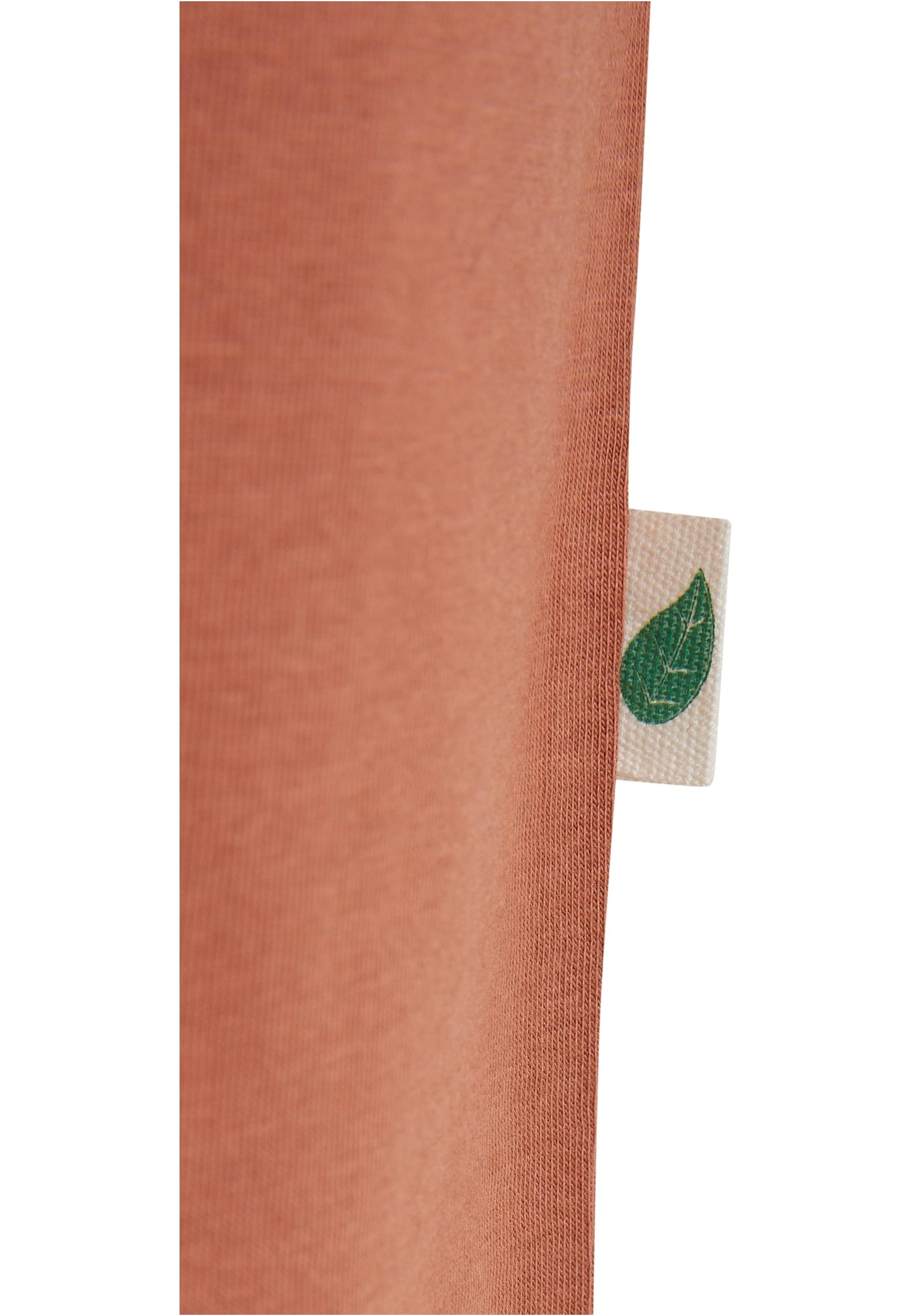 Ladies Organic Oversized Slit Tee Dress | terracotta