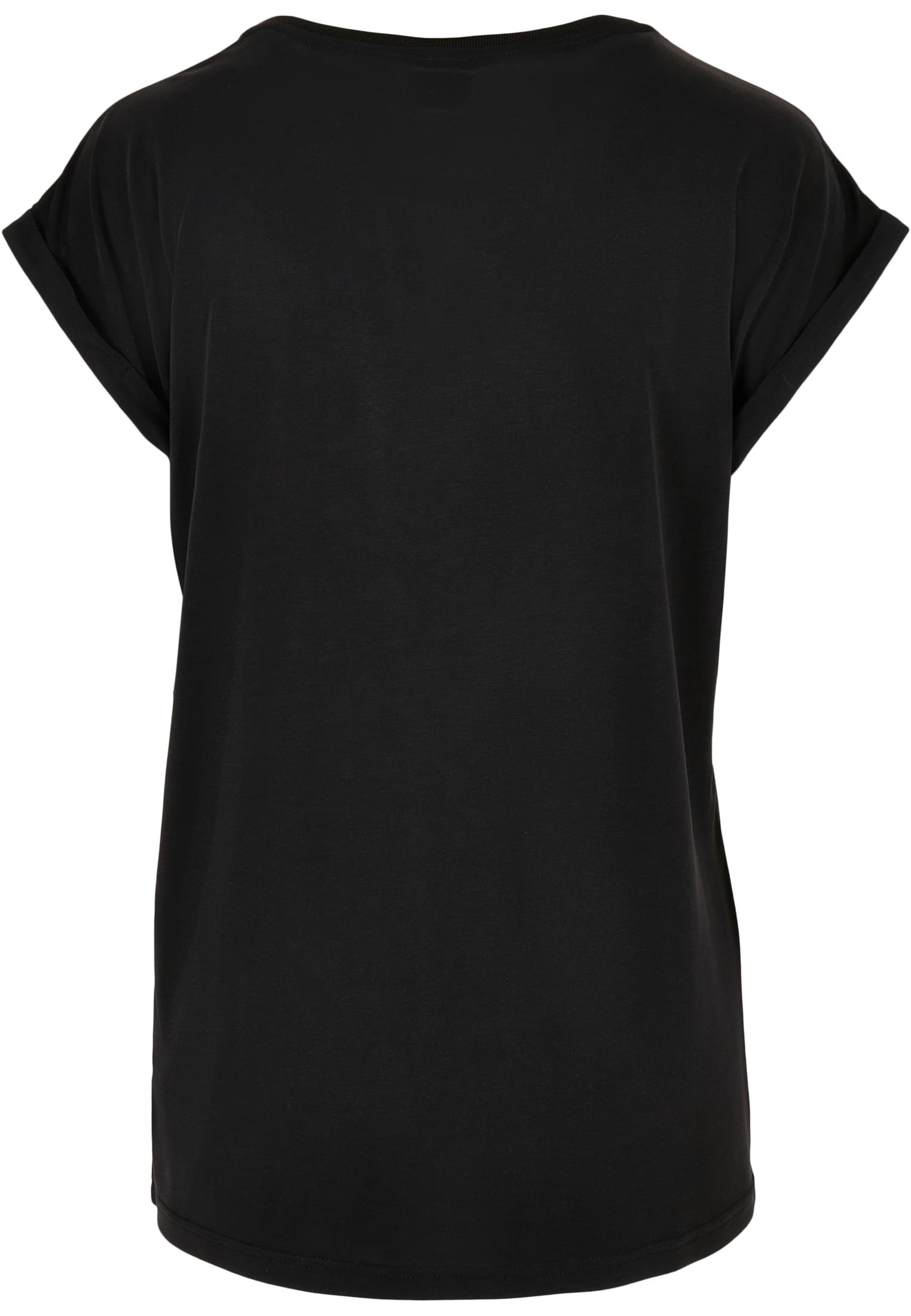 Ladies Modal Extended Shoulder Tee 2-Pack | black+duskrose