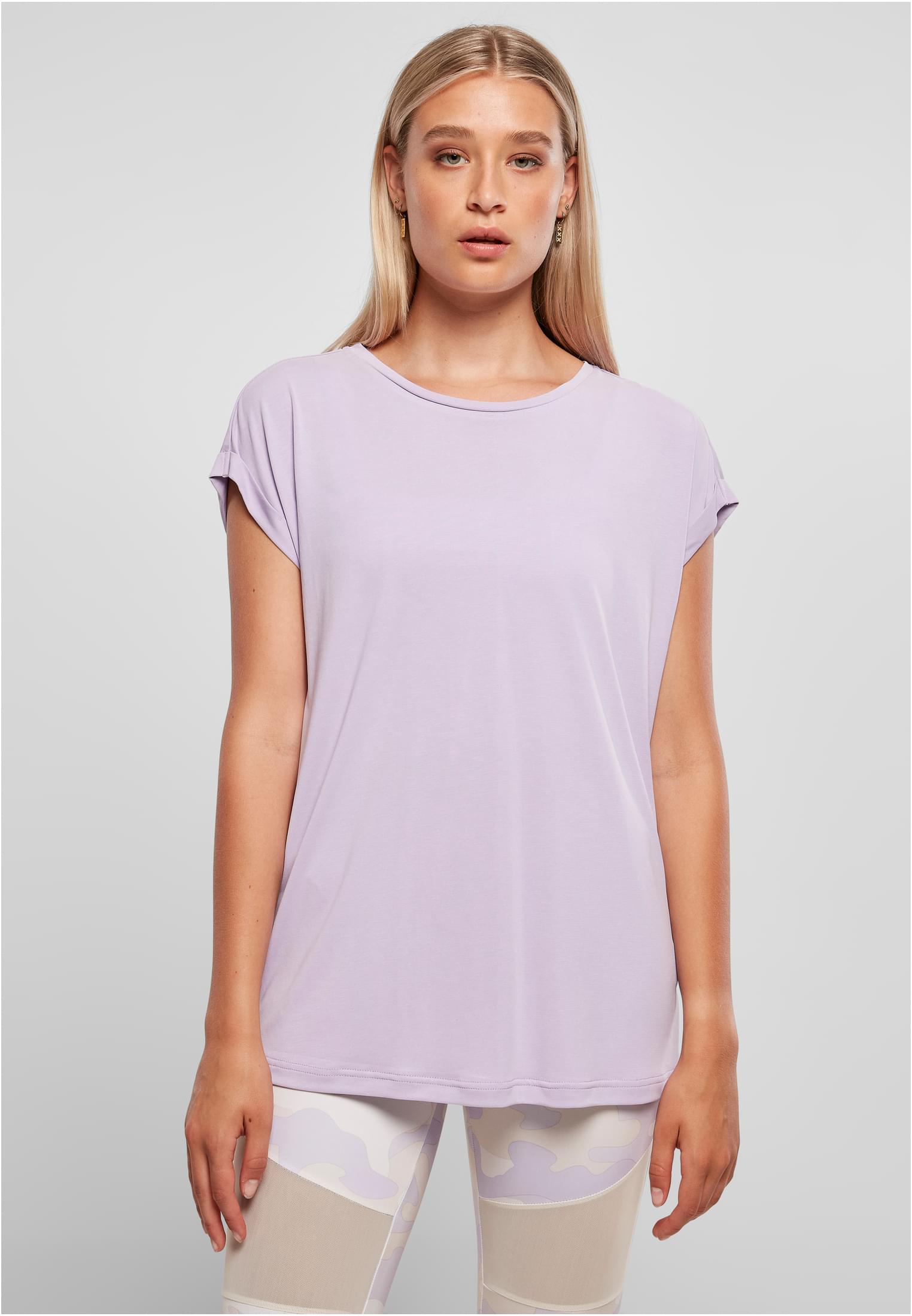 Ladies Modal Extended Shoulder Tee | lilac