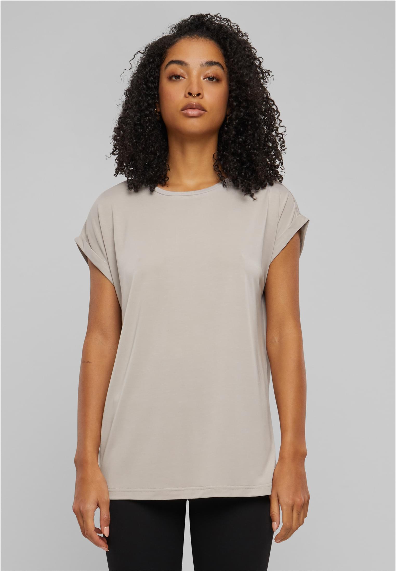 Ladies Modal Extended Shoulder Tee | cloud