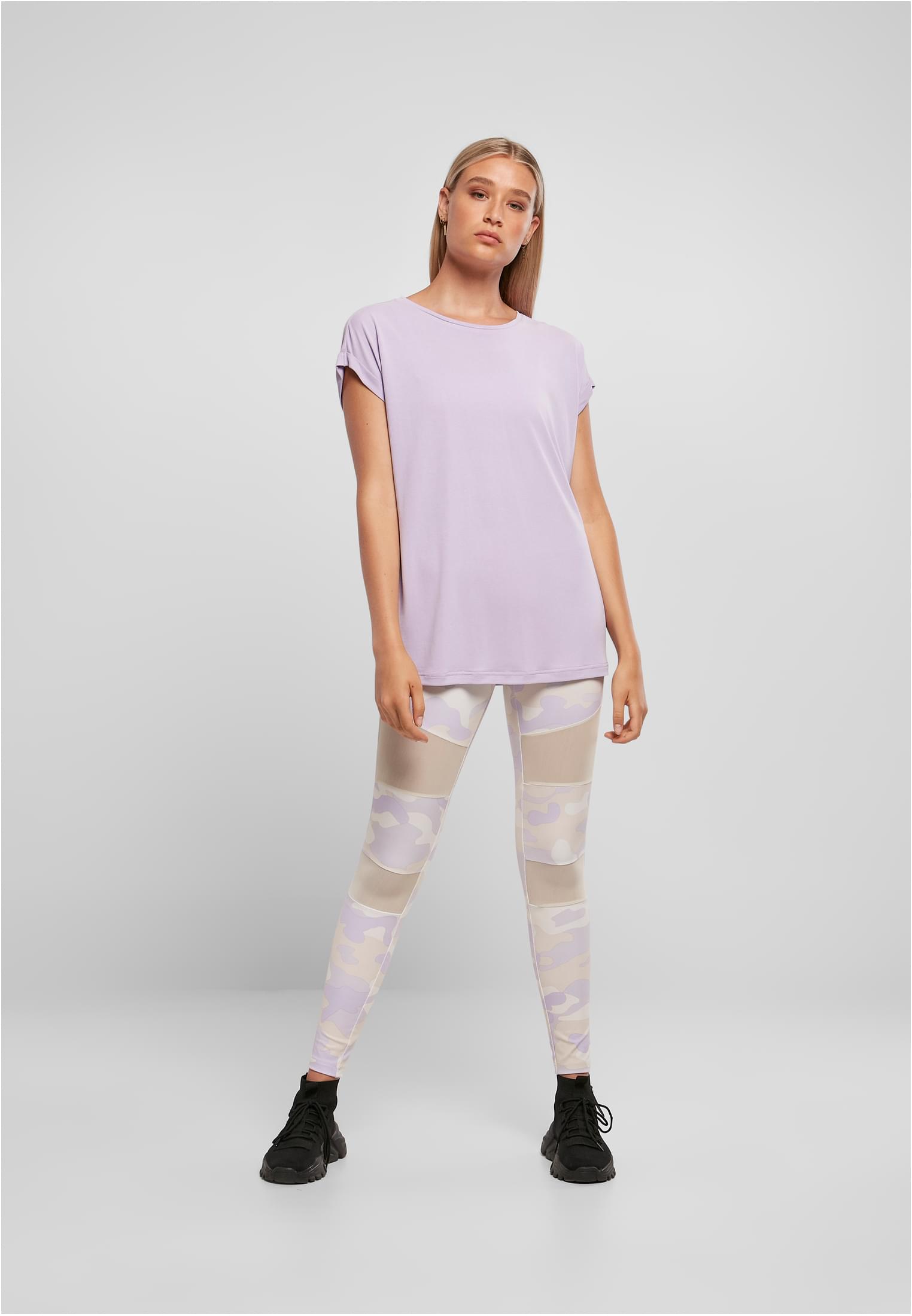 Ladies Modal Extended Shoulder Tee | lilac