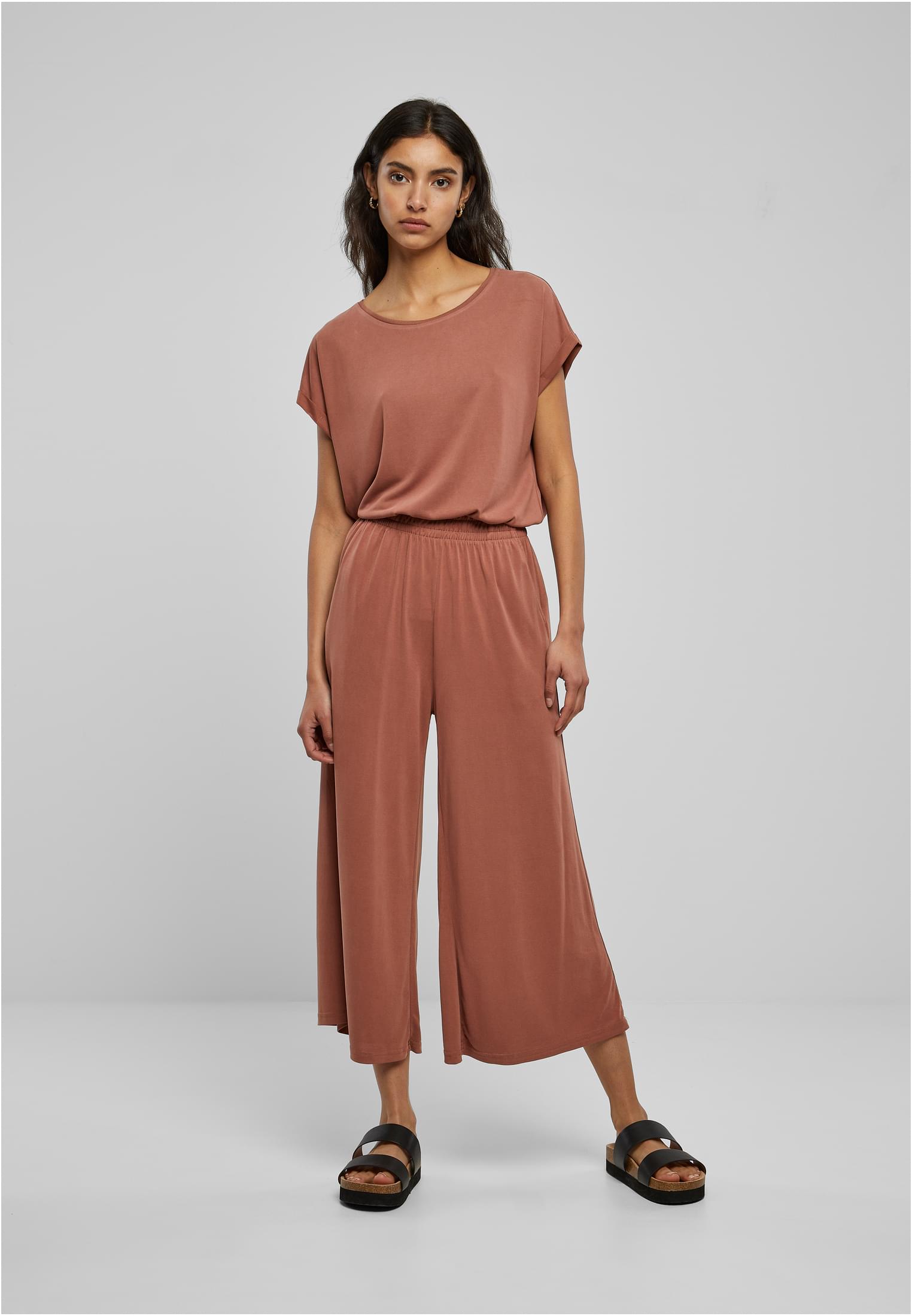 Ladies Modal Extended Shoulder Tee | terracotta