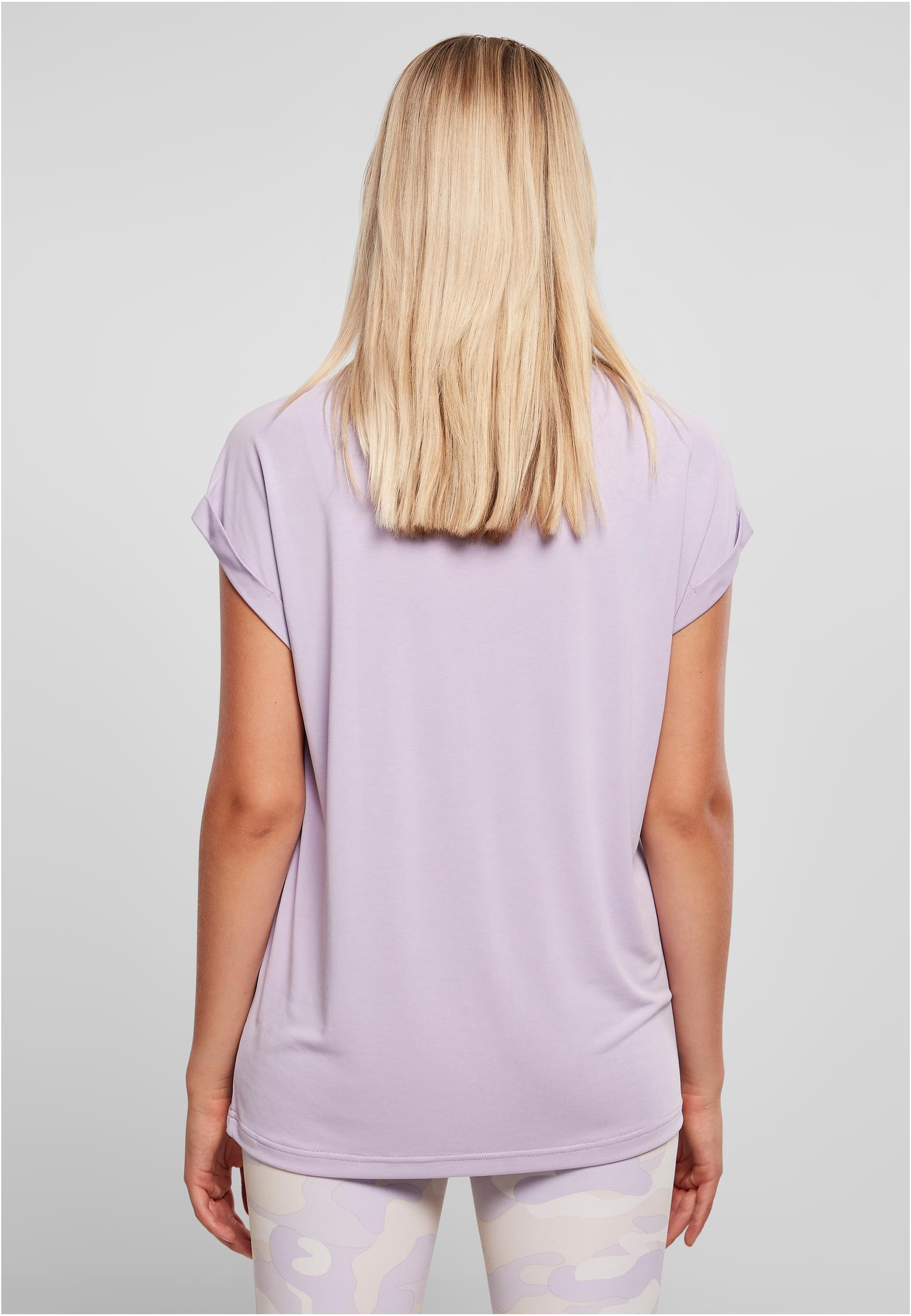 Ladies Modal Extended Shoulder Tee | lilac