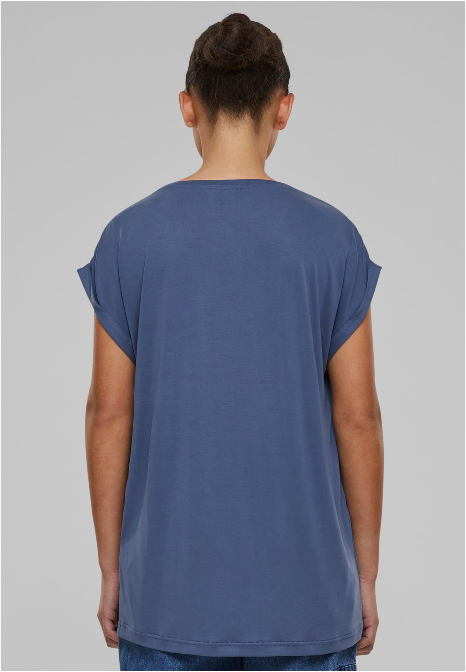 Ladies Modal Extended Shoulder Tee | vintageblue