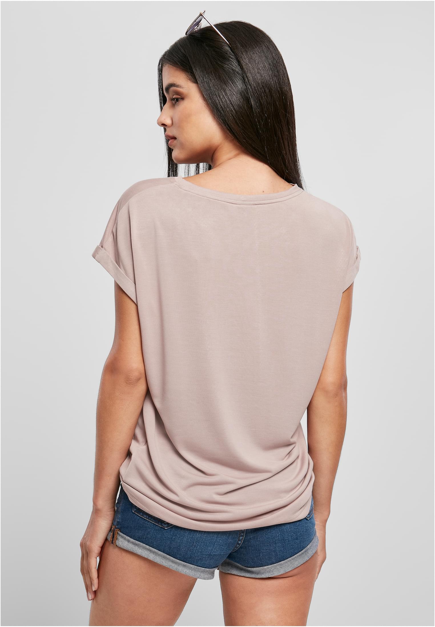 Ladies Modal Extended Shoulder Tee | duskrose