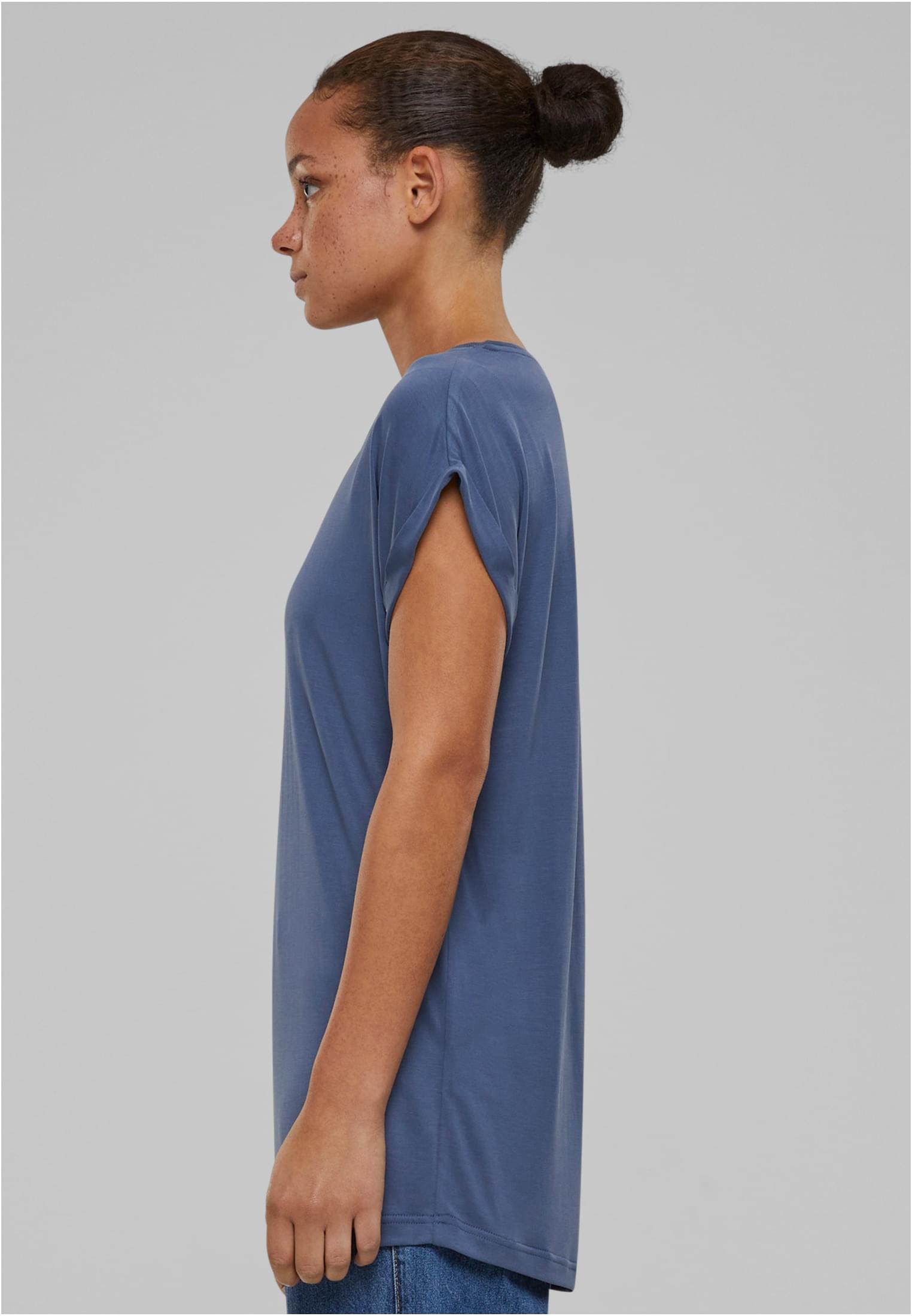 Ladies Modal Extended Shoulder Tee | vintageblue