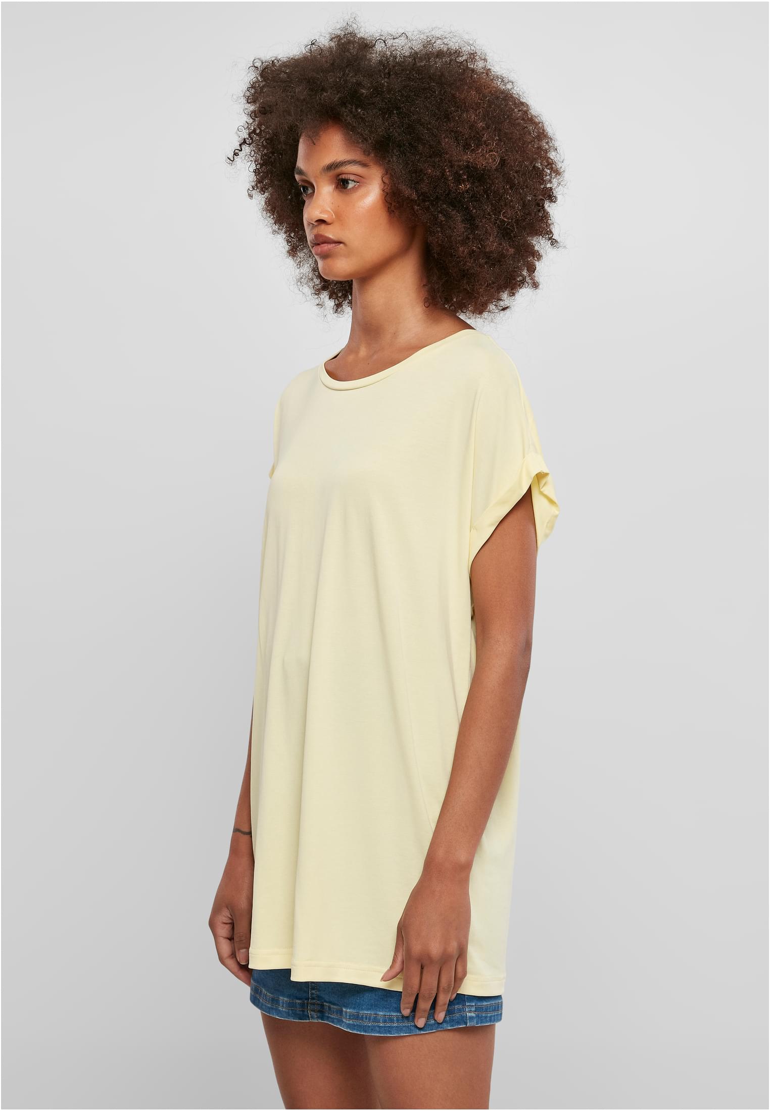 Ladies Modal Extended Shoulder Tee | softyellow