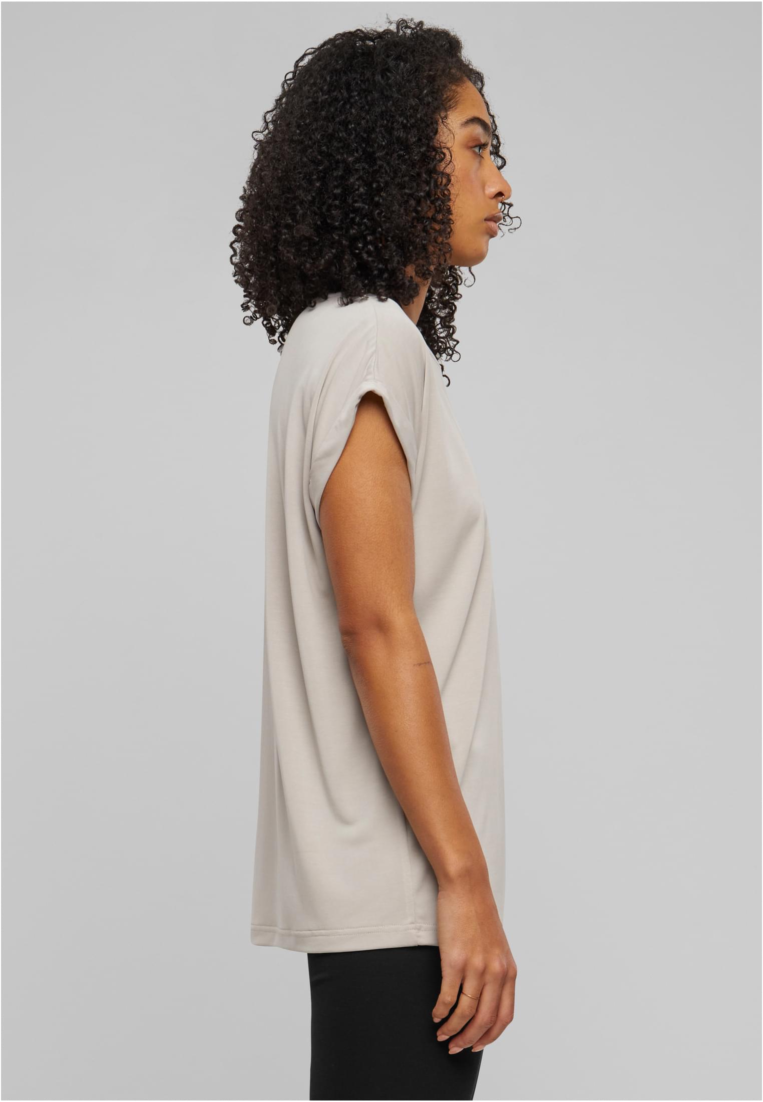 Ladies Modal Extended Shoulder Tee | cloud