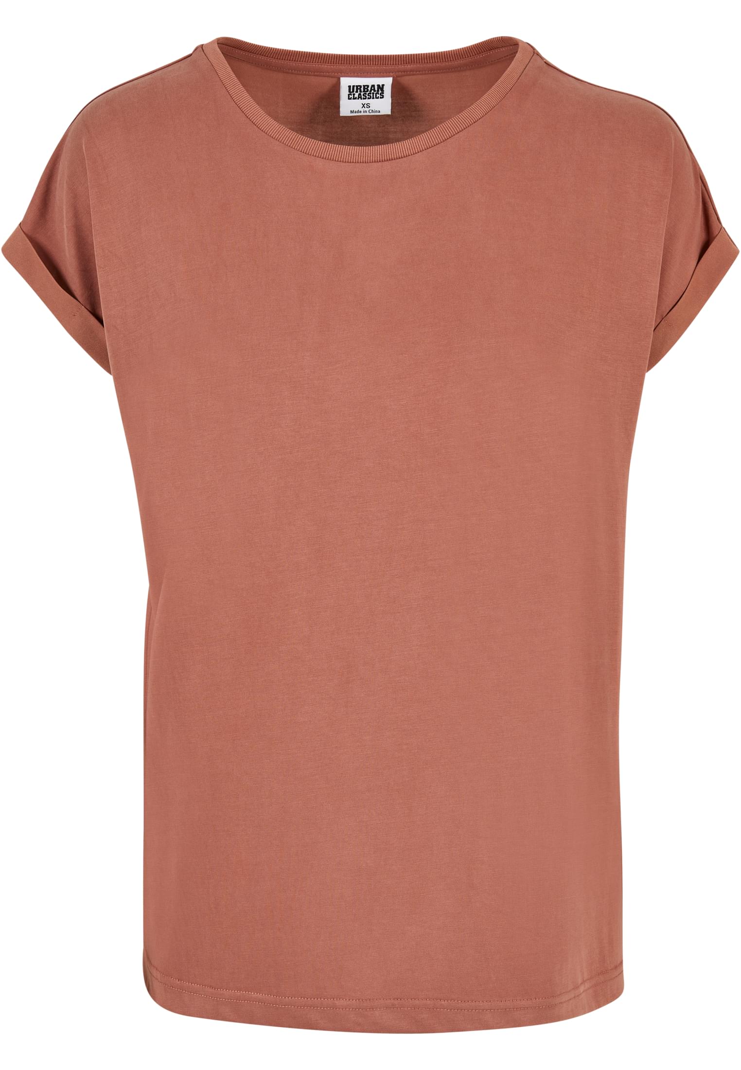 Ladies Modal Extended Shoulder Tee | terracotta