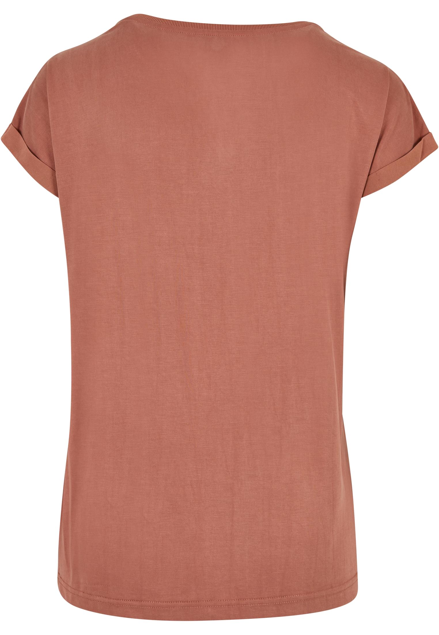 Ladies Modal Extended Shoulder Tee | terracotta