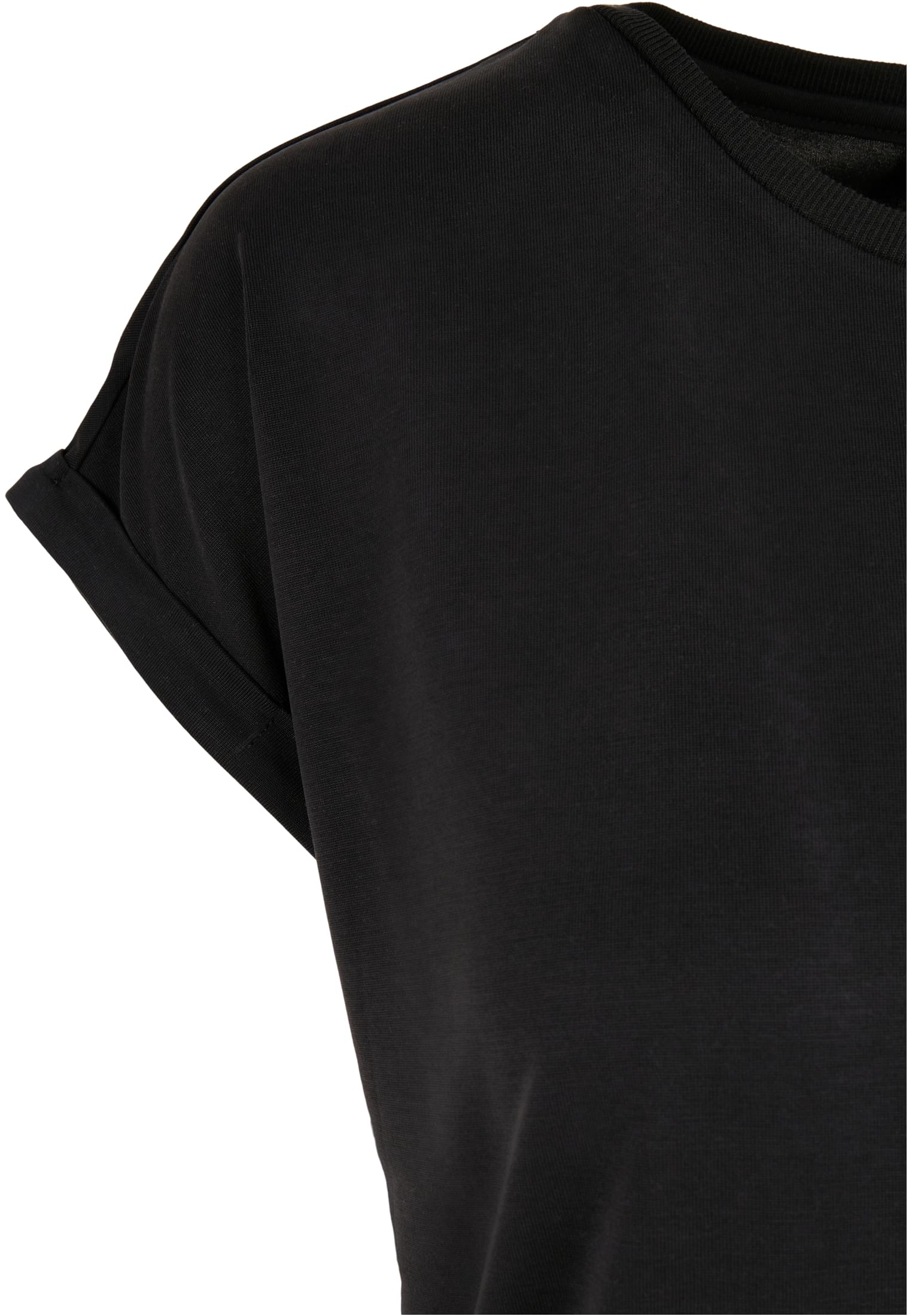 Ladies Modal Extended Shoulder Tee | black